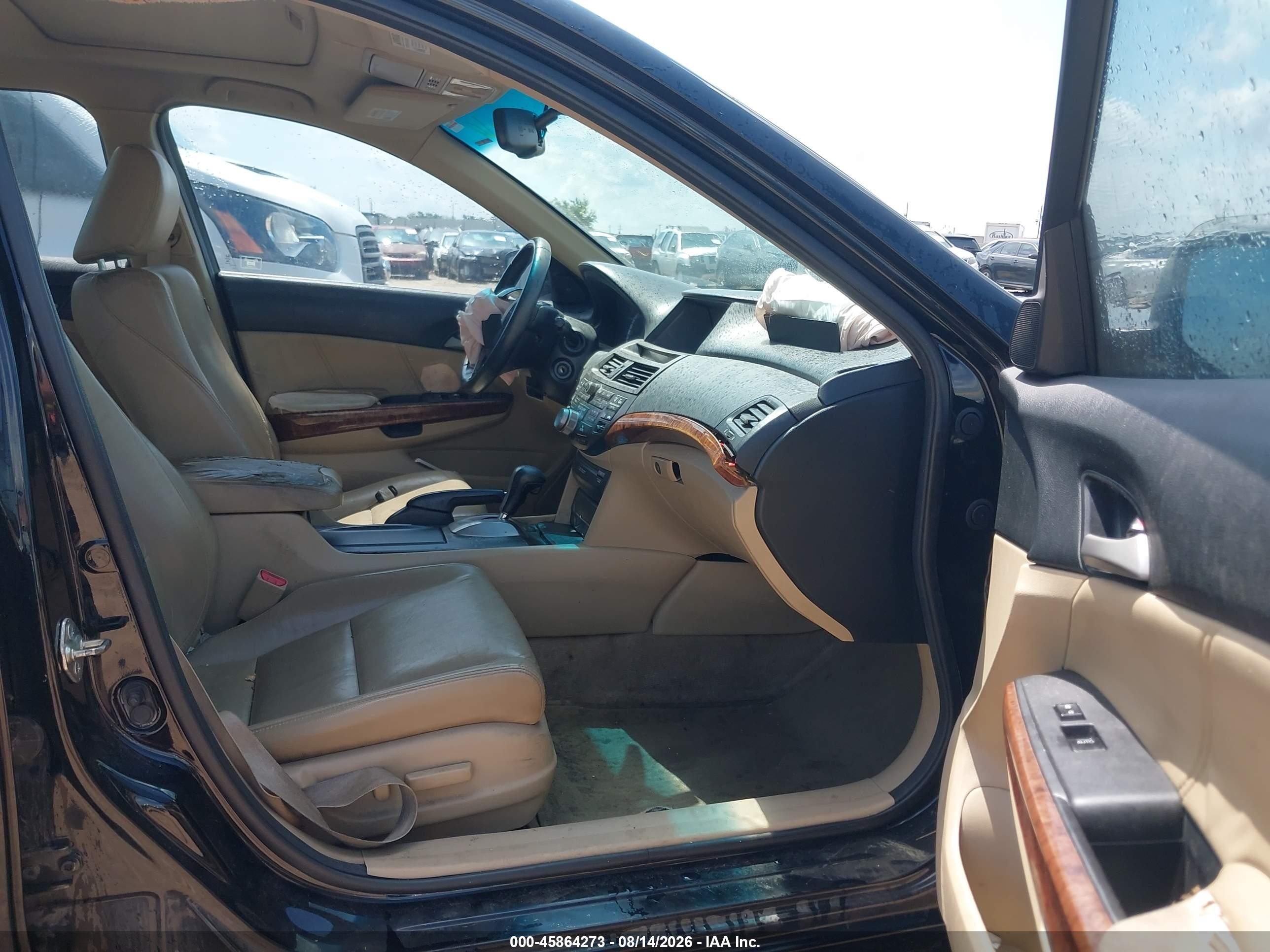 2012 Honda Accord 2.4 Ex-l Black vin: 1HGCP2F80CA202452