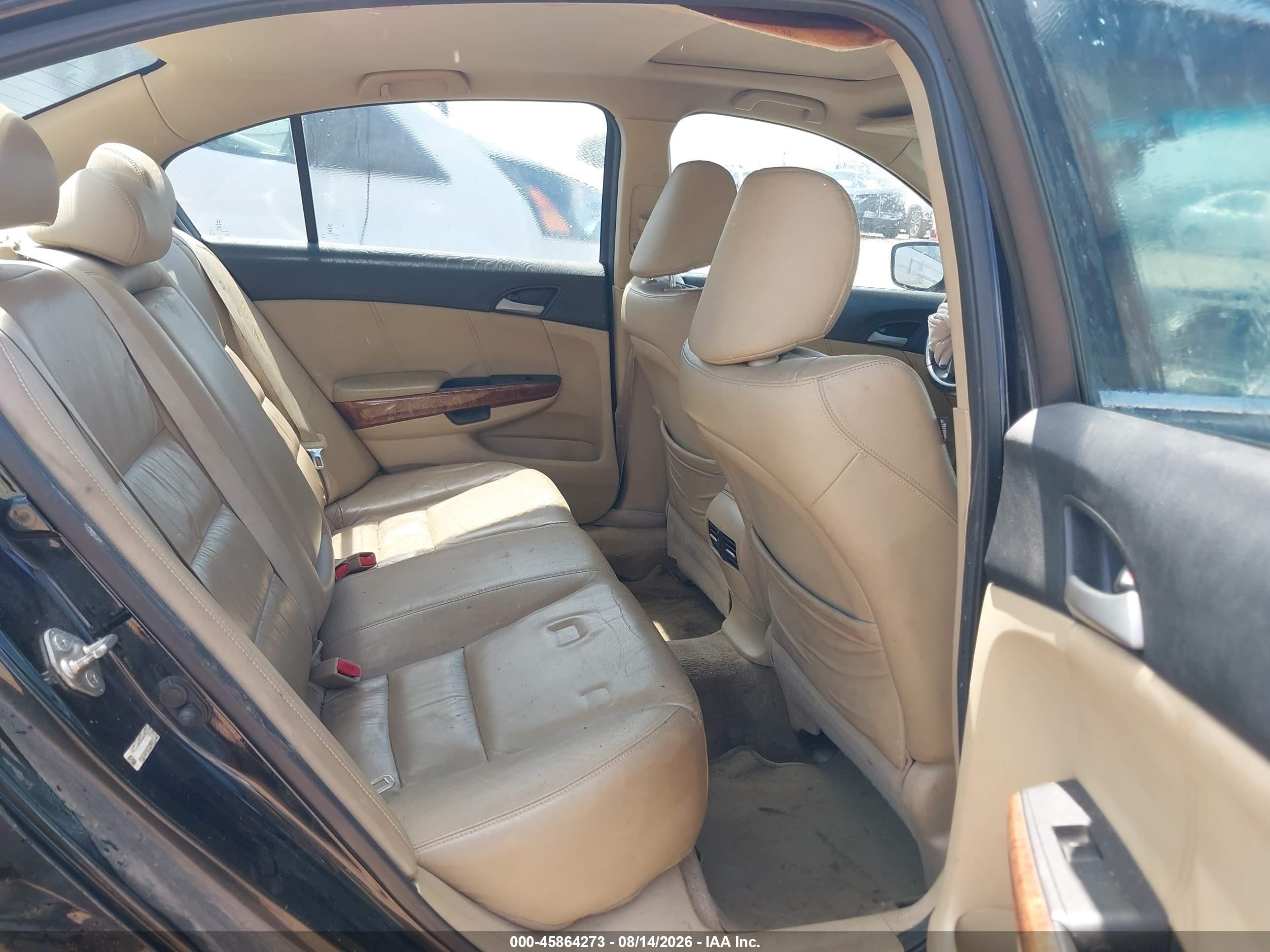 2012 Honda Accord 2.4 Ex-l Black vin: 1HGCP2F80CA202452