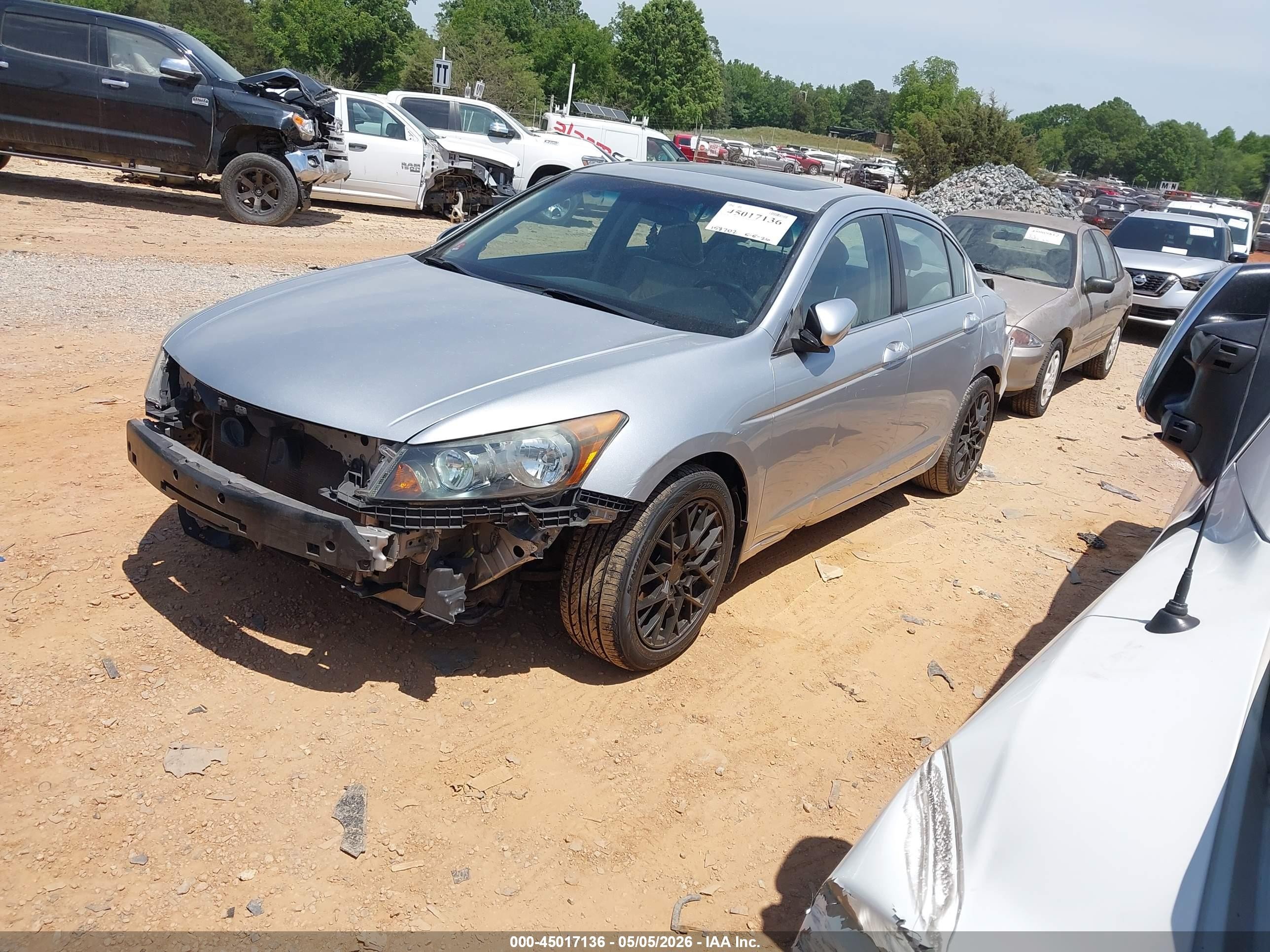 2012 Honda Accord 2.4 Ex-l Silver vin: 1HGCP2F80CA221227