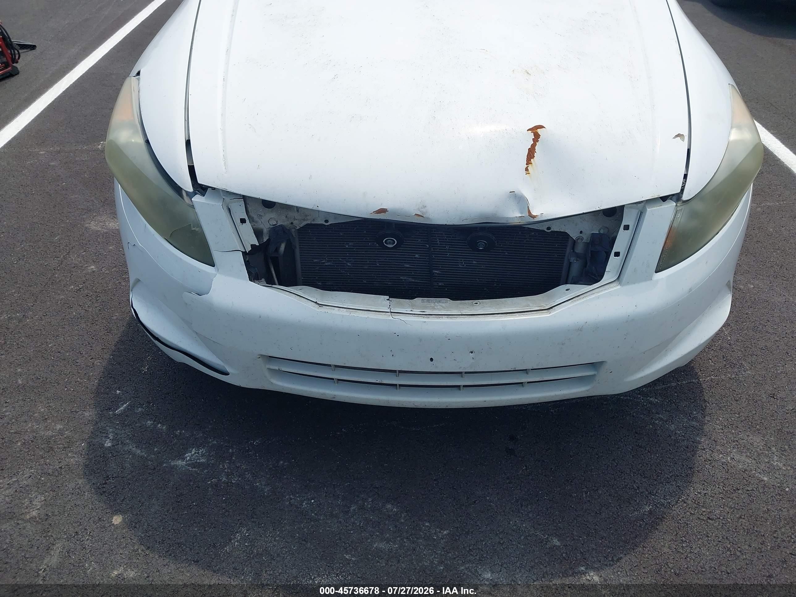 2010 Honda Accord 2.4 Ex-l White vin: 1HGCP2F81AA002211