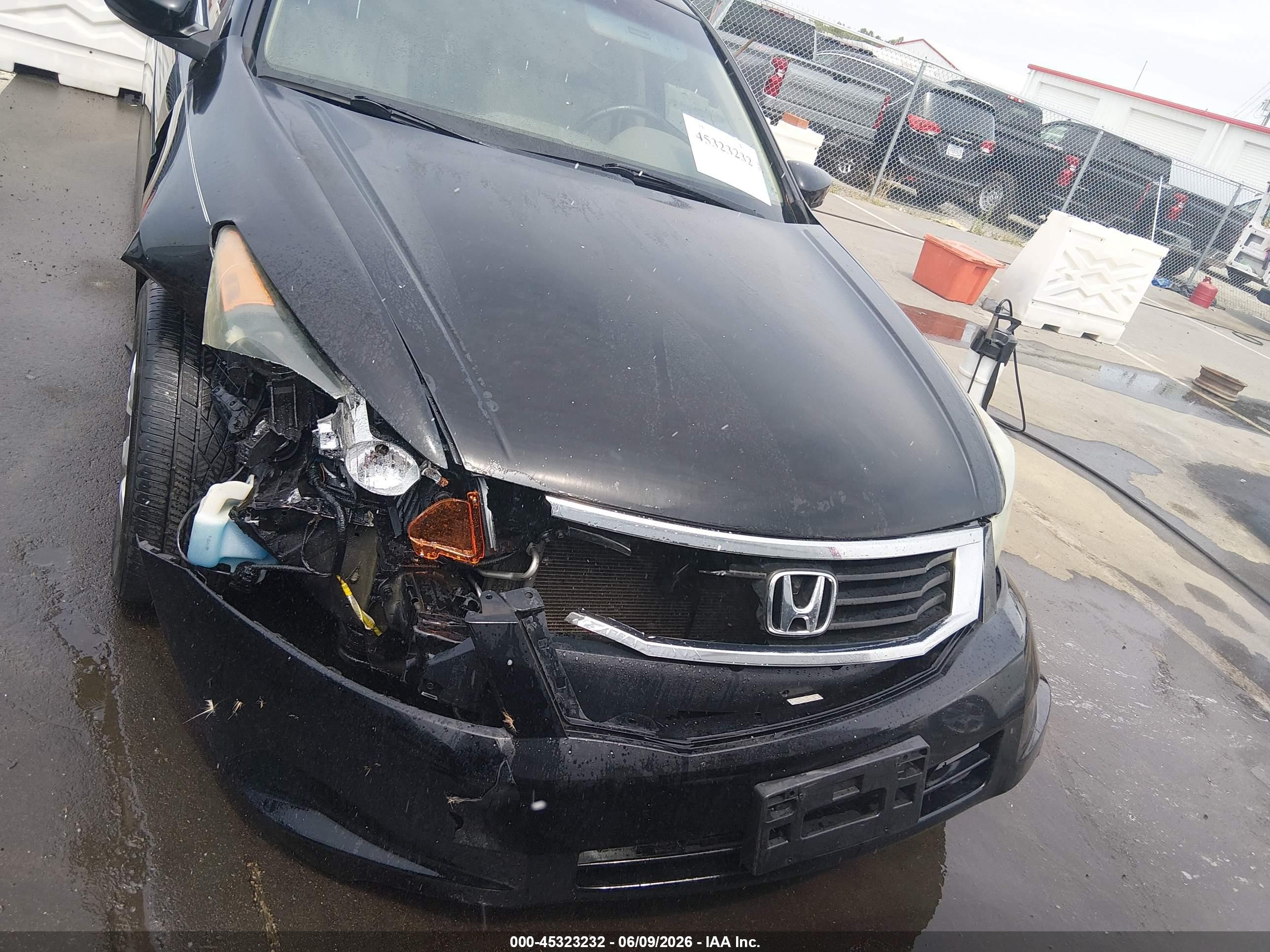 2010 Honda Accord 2.4 Ex-l Black vin: 1HGCP2F81AA010194