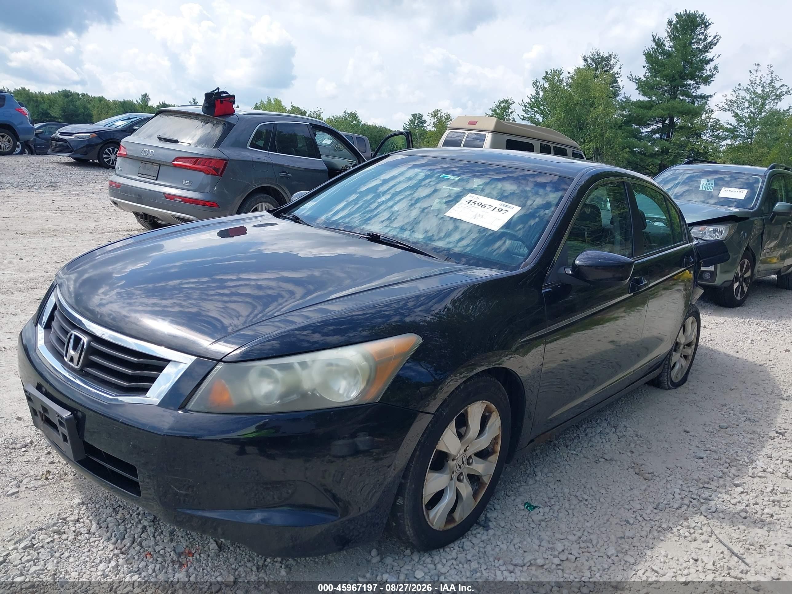 2010 Honda Accord 2.4 Ex-l Black vin: 1HGCP2F81AA034205