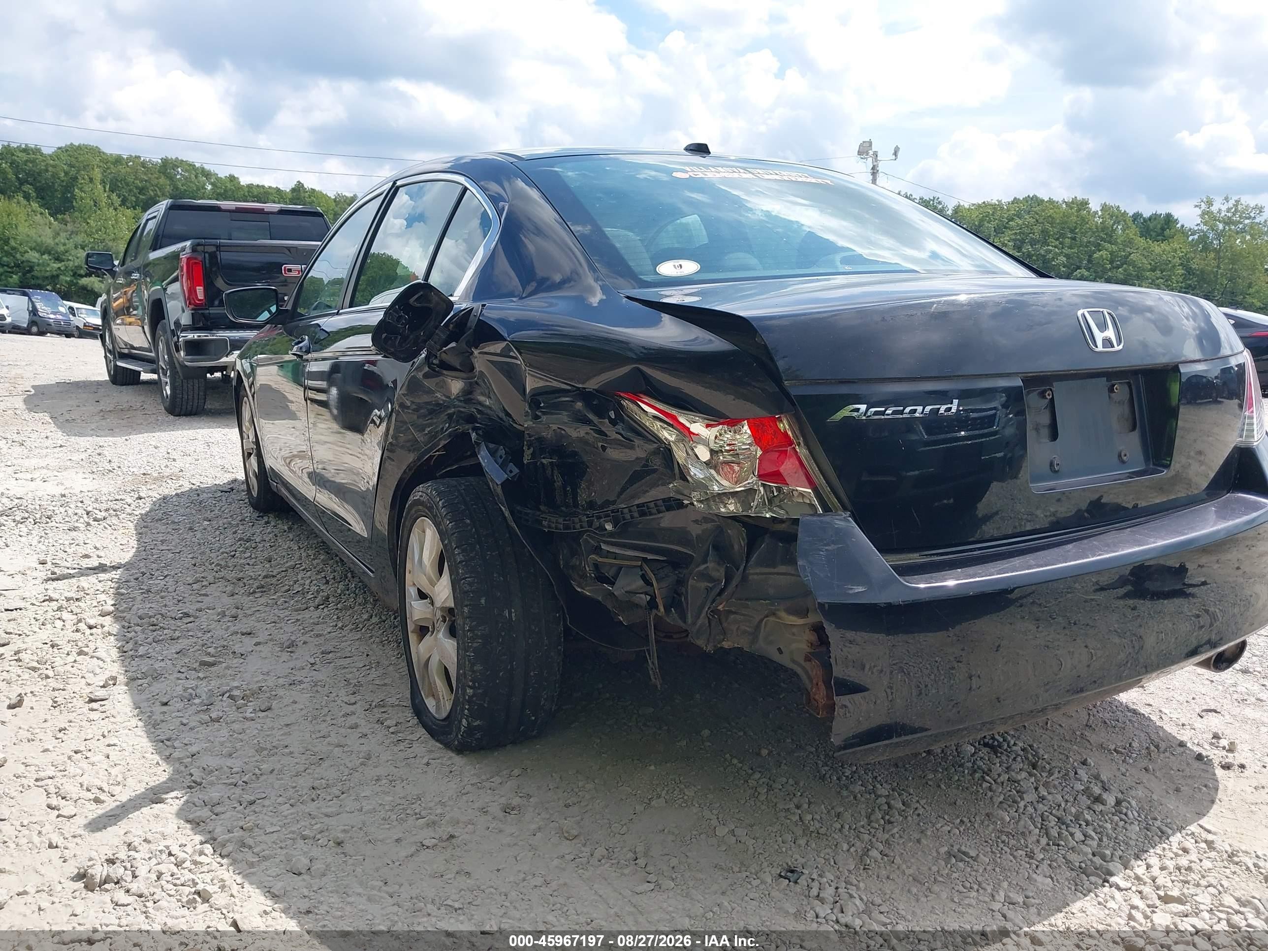 2010 Honda Accord 2.4 Ex-l Black vin: 1HGCP2F81AA034205