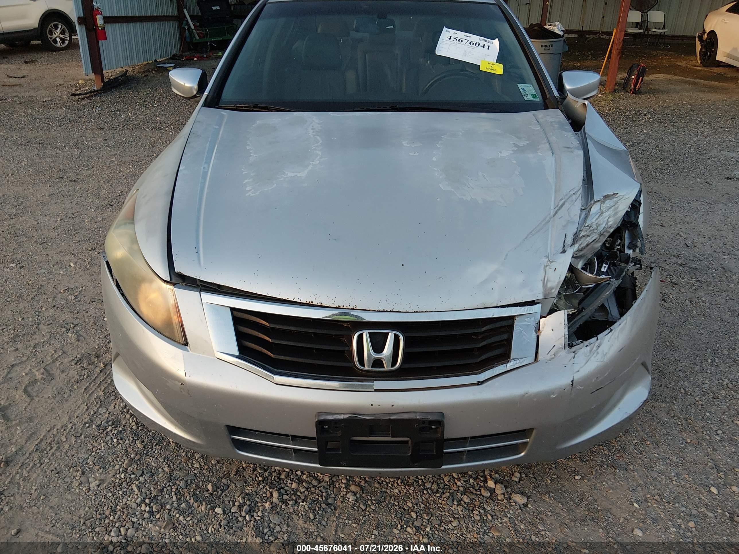 2010 Honda Accord 2.4 Ex-l Серебряный vin: 1HGCP2F81AA063221