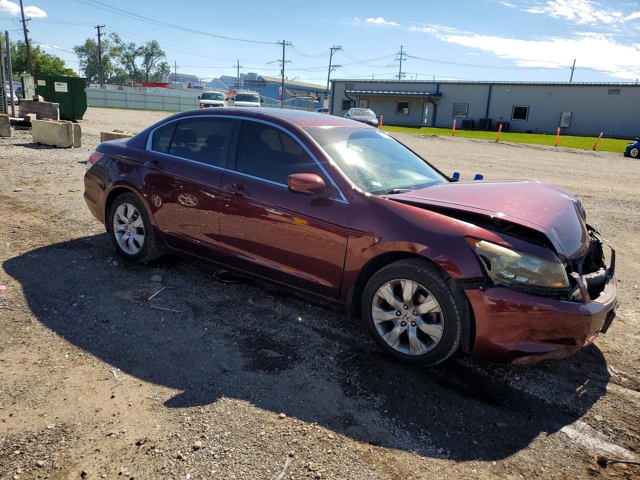 2010 Honda Accord Exl Burgundy vin: 1HGCP2F81AA094131