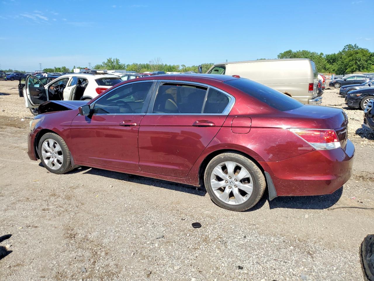 2010 Honda Accord Exl Burgundy vin: 1HGCP2F81AA094131
