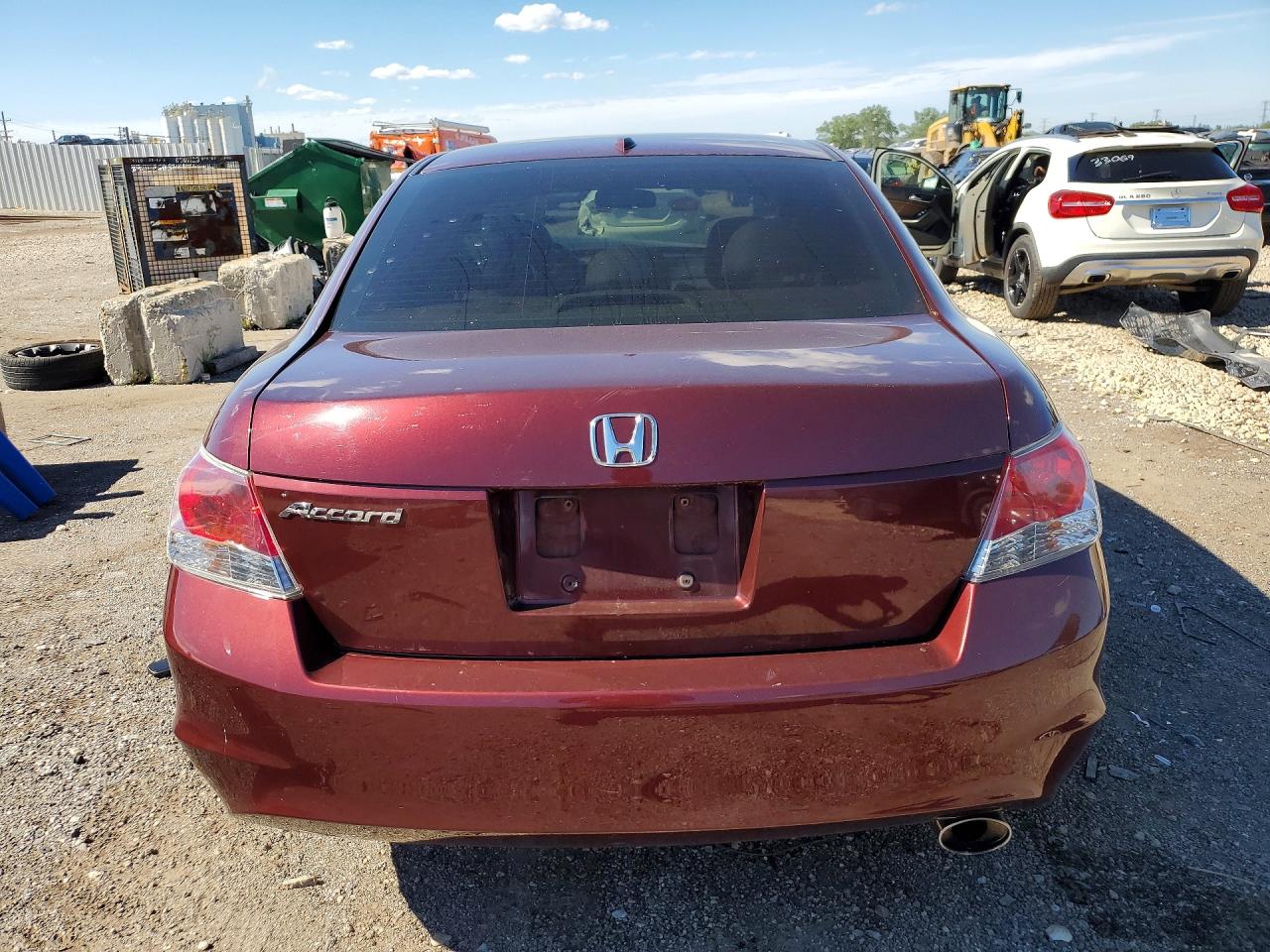 2010 Honda Accord Exl Burgundy vin: 1HGCP2F81AA094131