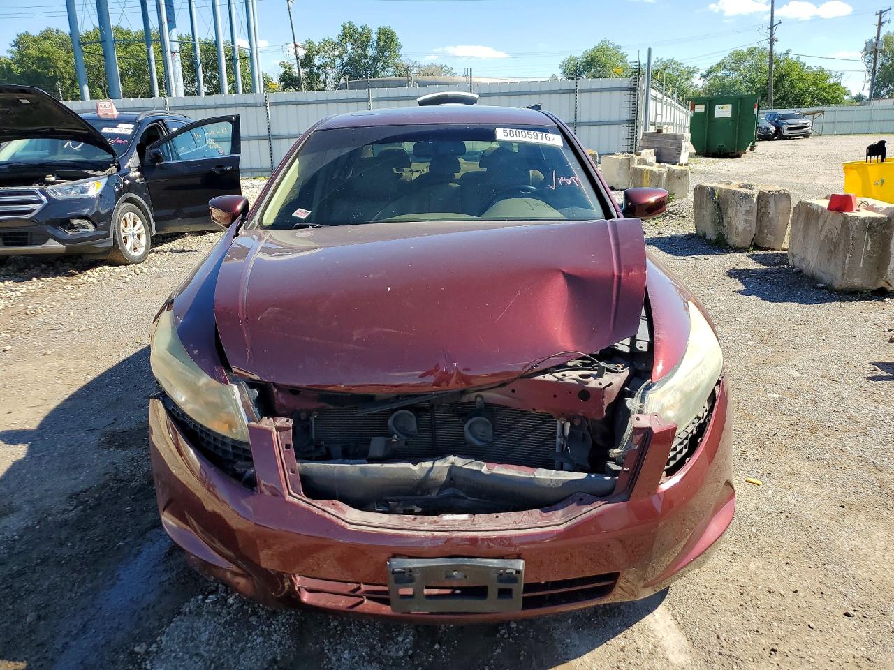 2010 Honda Accord Exl Burgundy vin: 1HGCP2F81AA094131