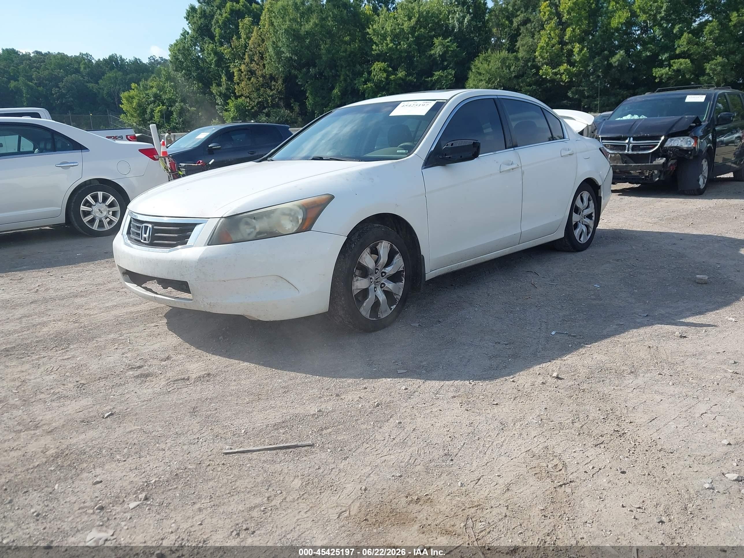 2010 Honda Accord 2.4 Ex-l White vin: 1HGCP2F81AA159267