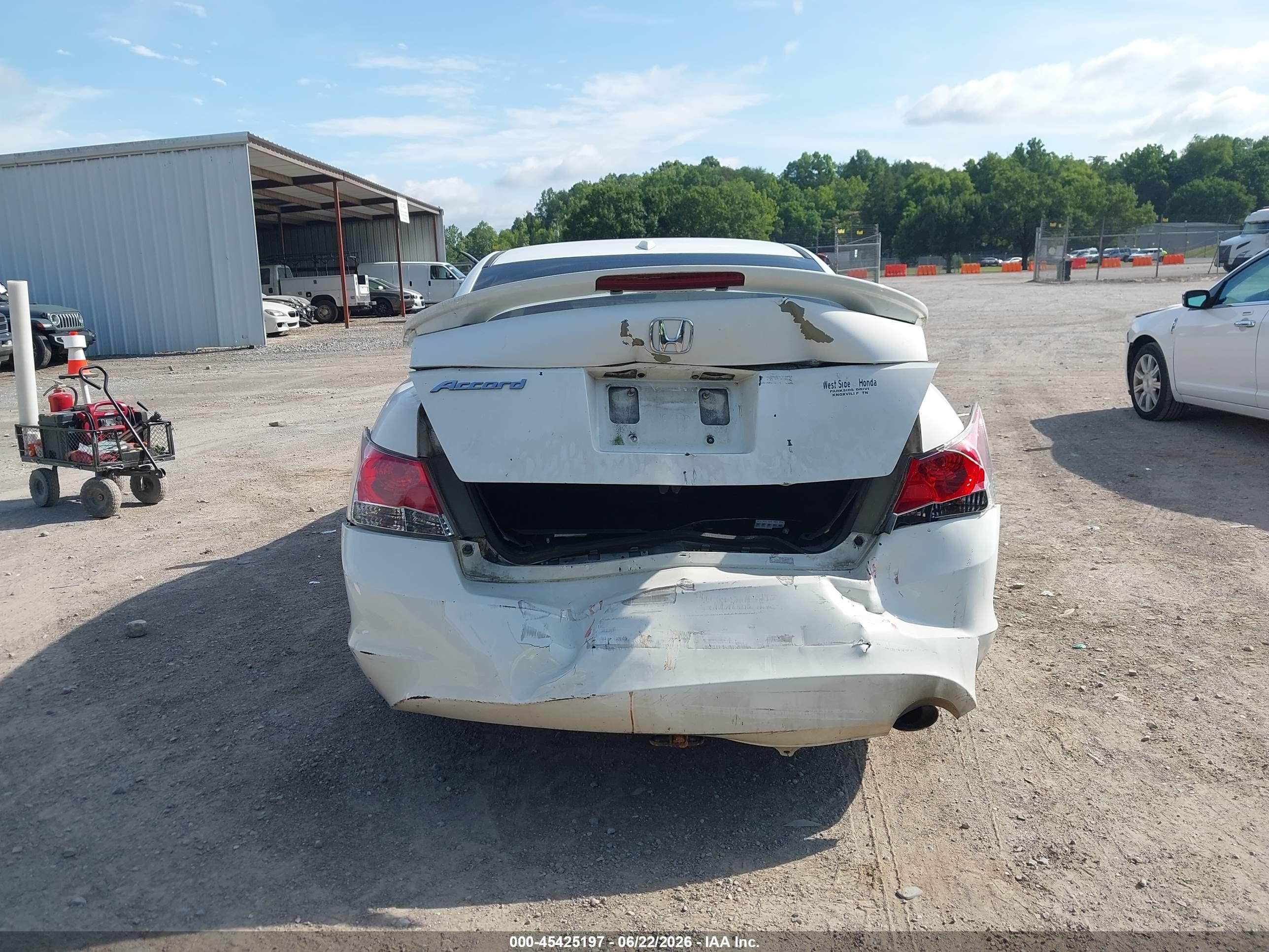 2010 Honda Accord 2.4 Ex-l White vin: 1HGCP2F81AA159267