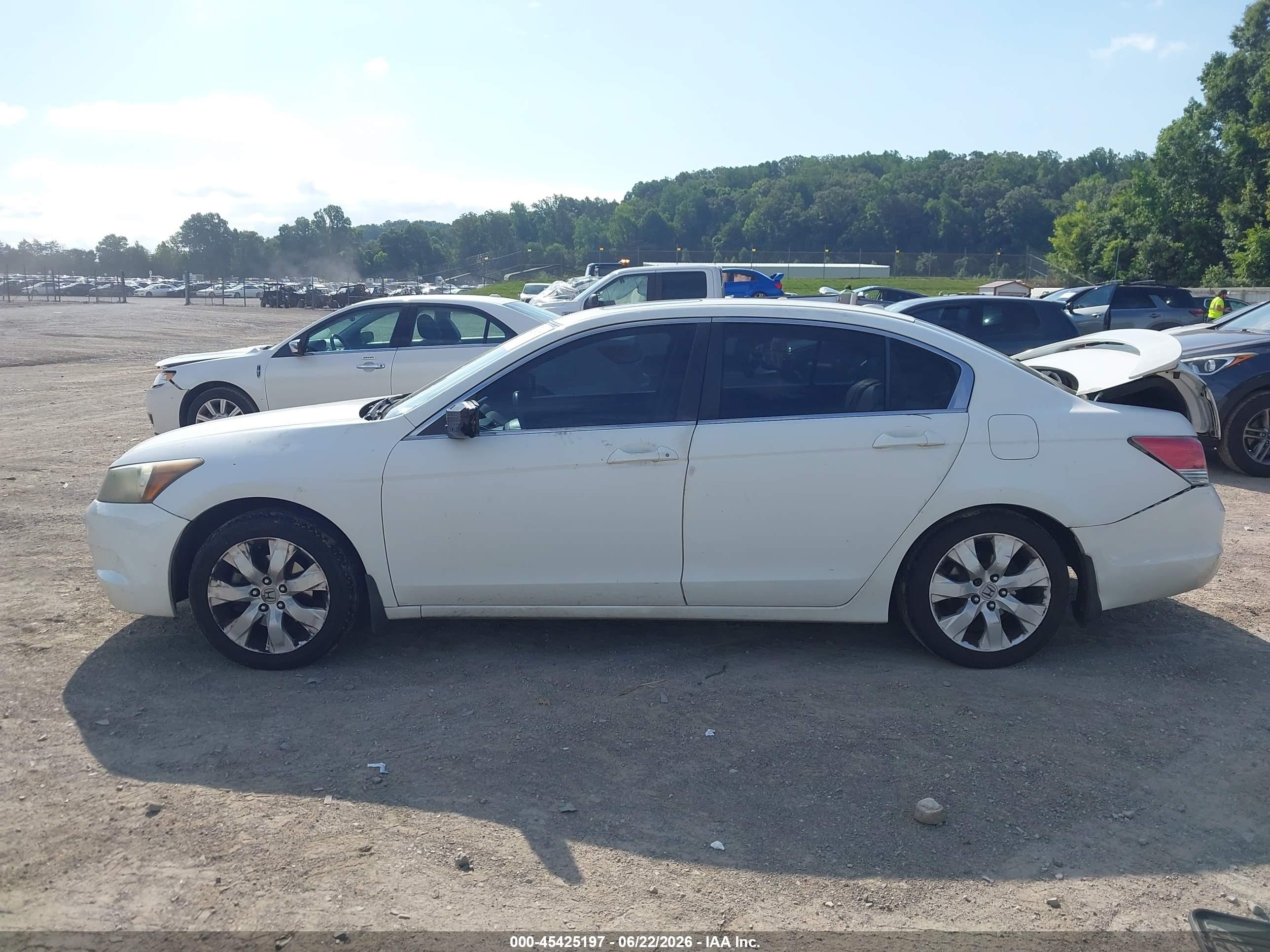 2010 Honda Accord 2.4 Ex-l White vin: 1HGCP2F81AA159267
