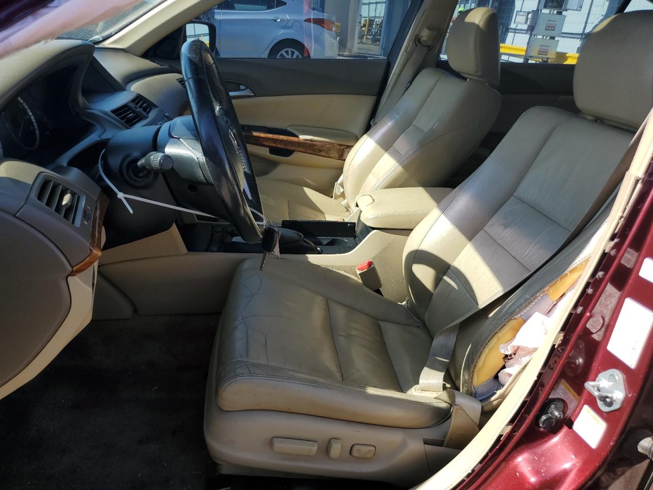 2010 Honda Accord Exl Maroon vin: 1HGCP2F81AA159446
