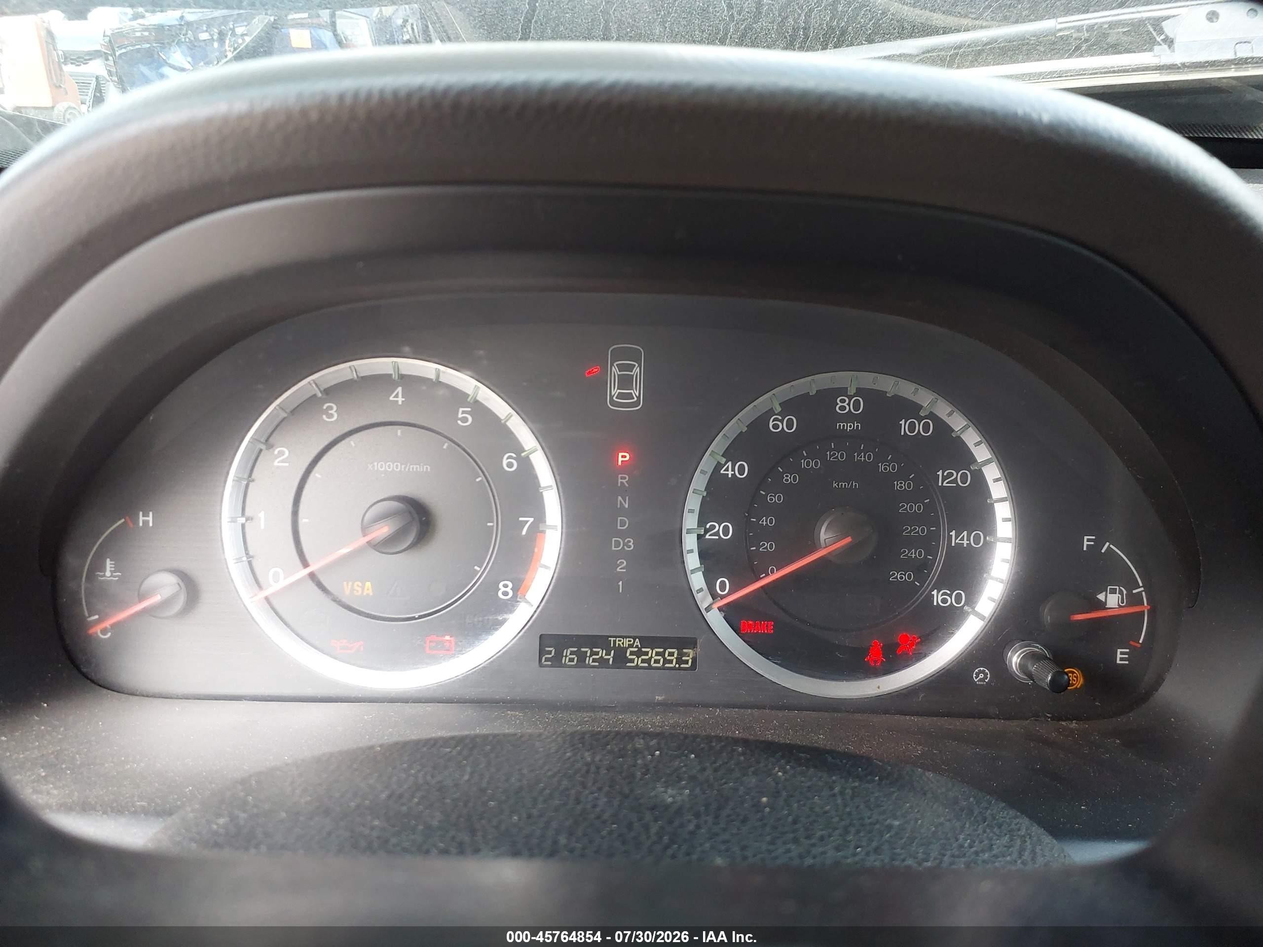 2010 Honda Accord 2.4 Ex-l Blue vin: 1HGCP2F81AA160645