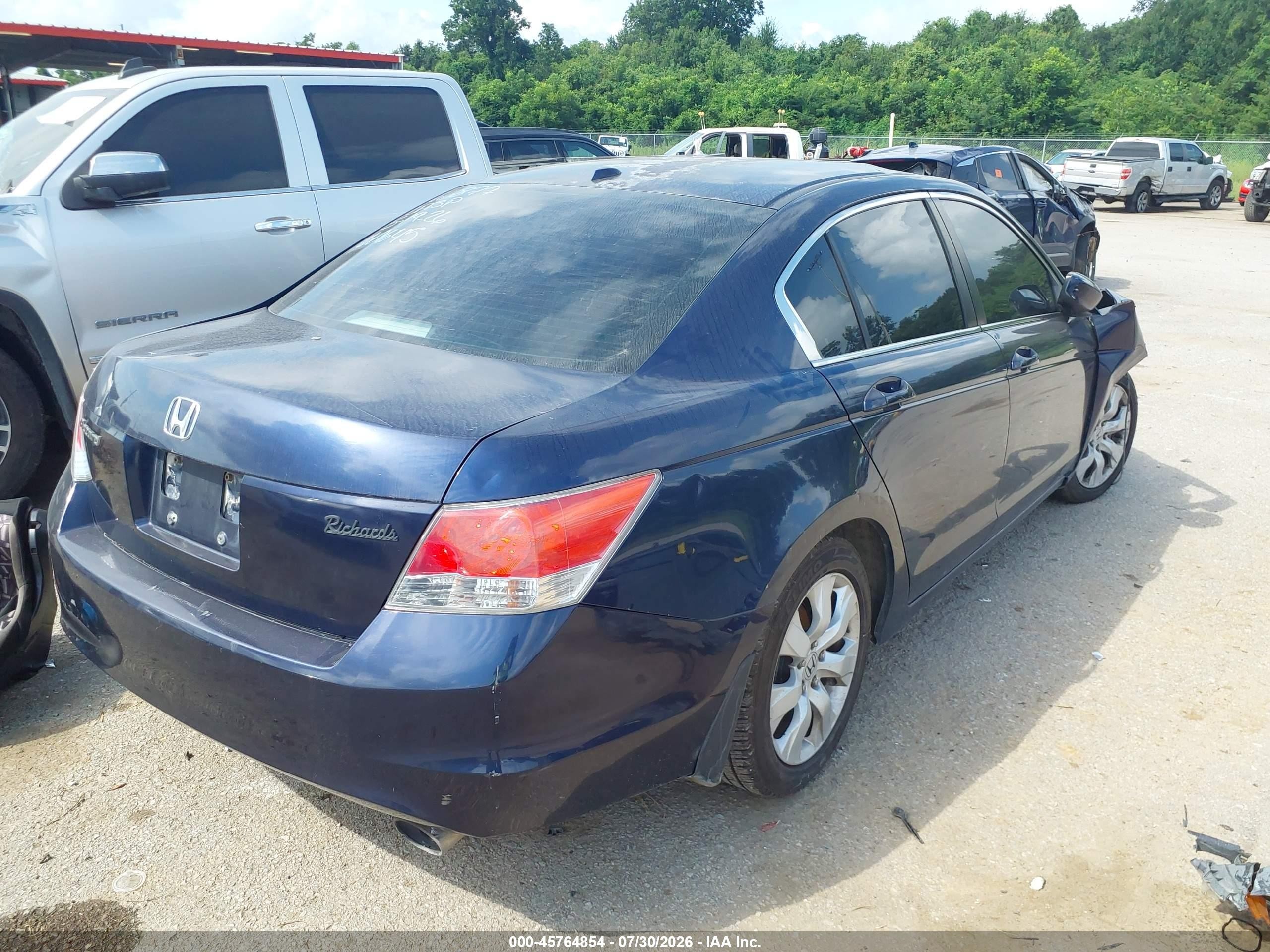 2010 Honda Accord 2.4 Ex-l Blue vin: 1HGCP2F81AA160645