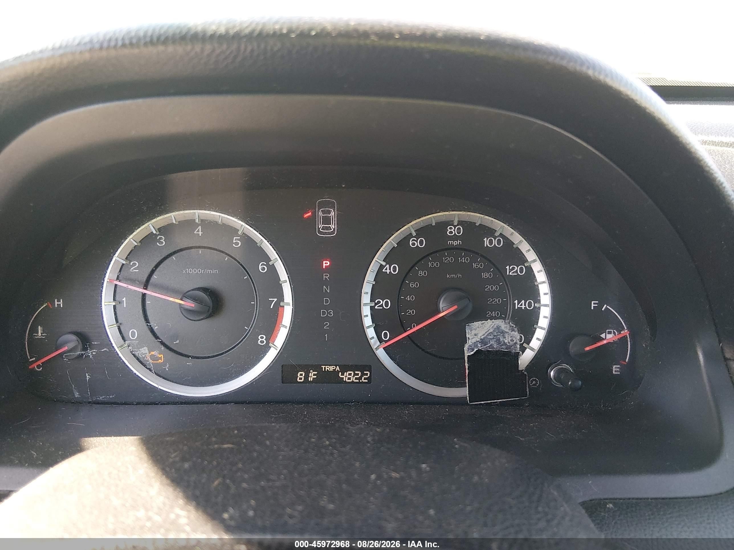 2010 Honda Accord 2.4 Ex-l Серый vin: 1HGCP2F81AA183584