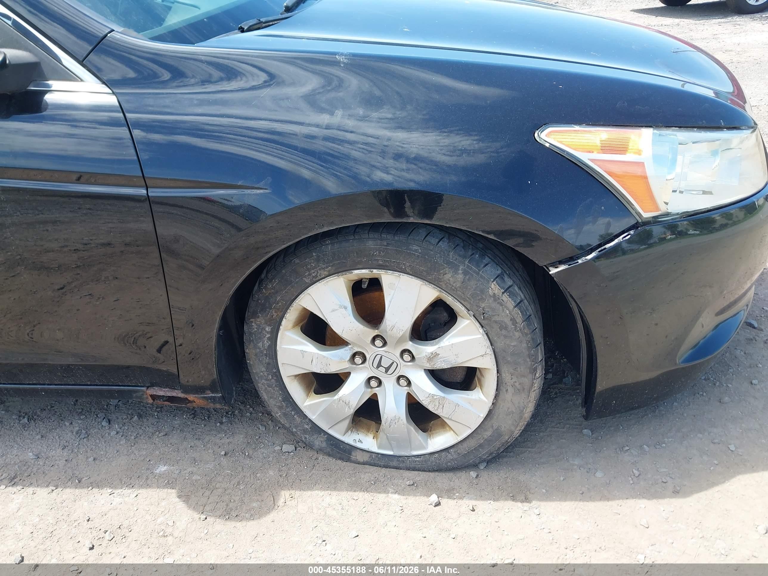 2010 Honda Accord 2.4 Ex-l Black vin: 1HGCP2F81AA188607