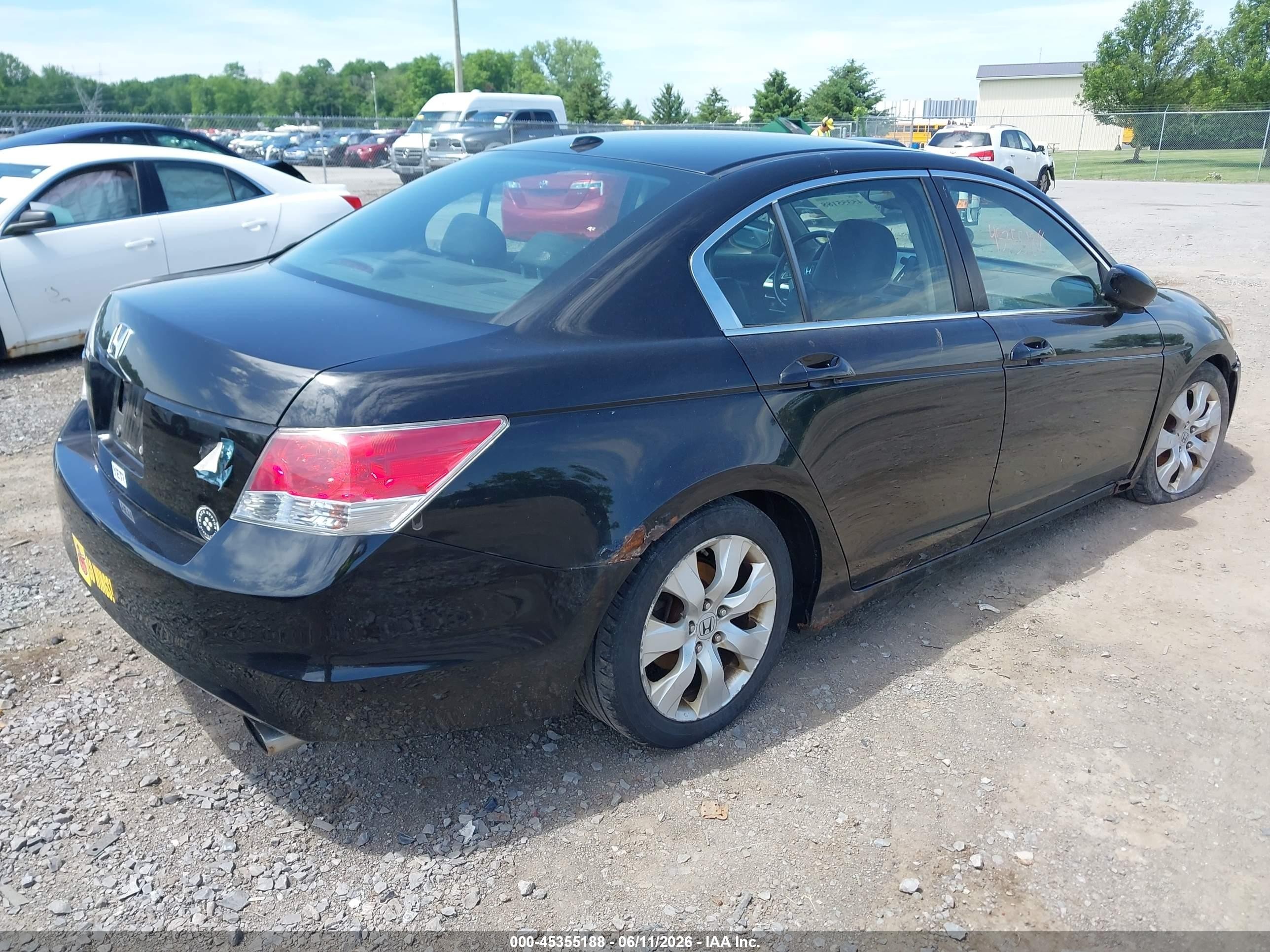 2010 Honda Accord 2.4 Ex-l Black vin: 1HGCP2F81AA188607