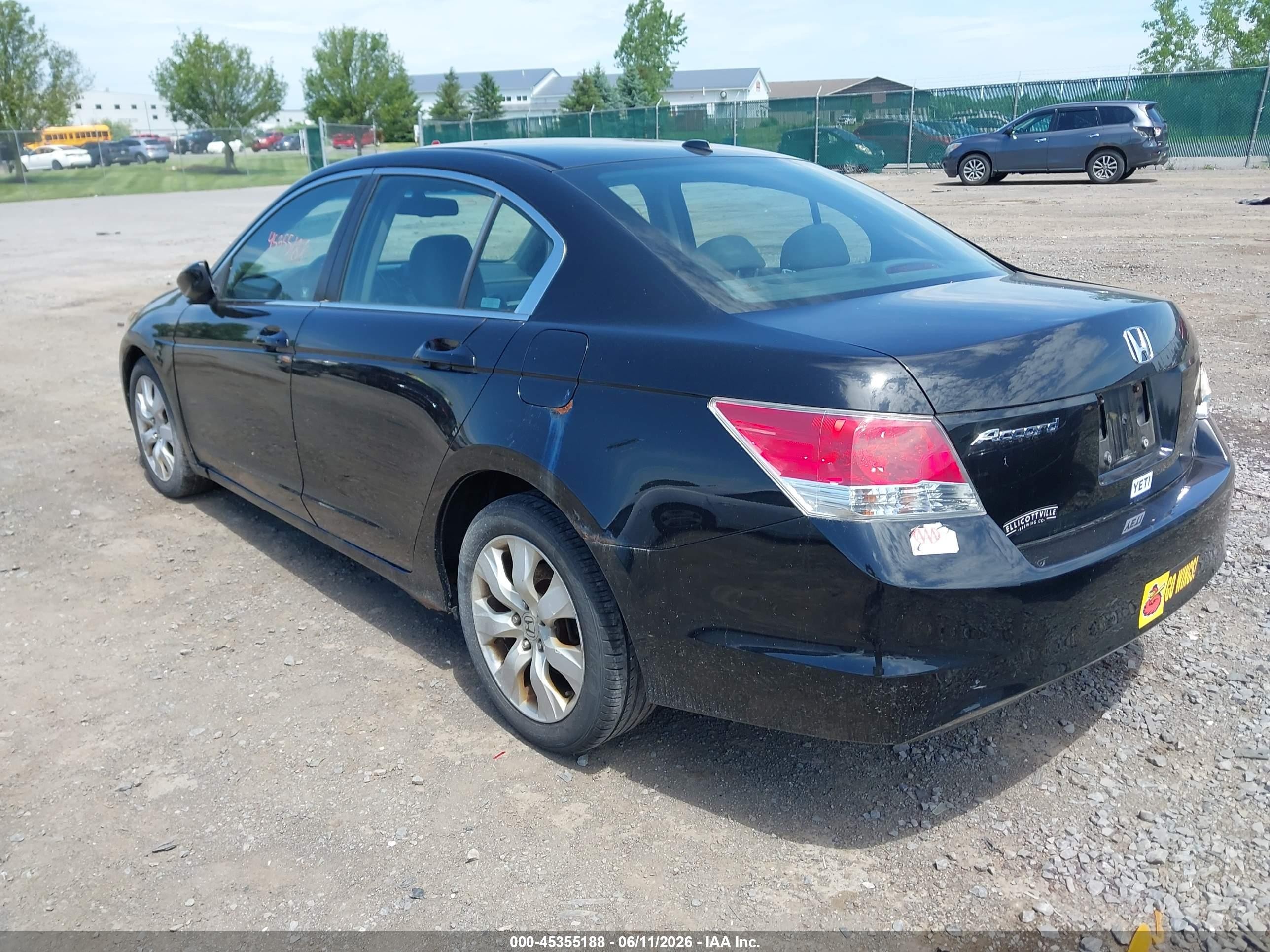 2010 Honda Accord 2.4 Ex-l Black vin: 1HGCP2F81AA188607