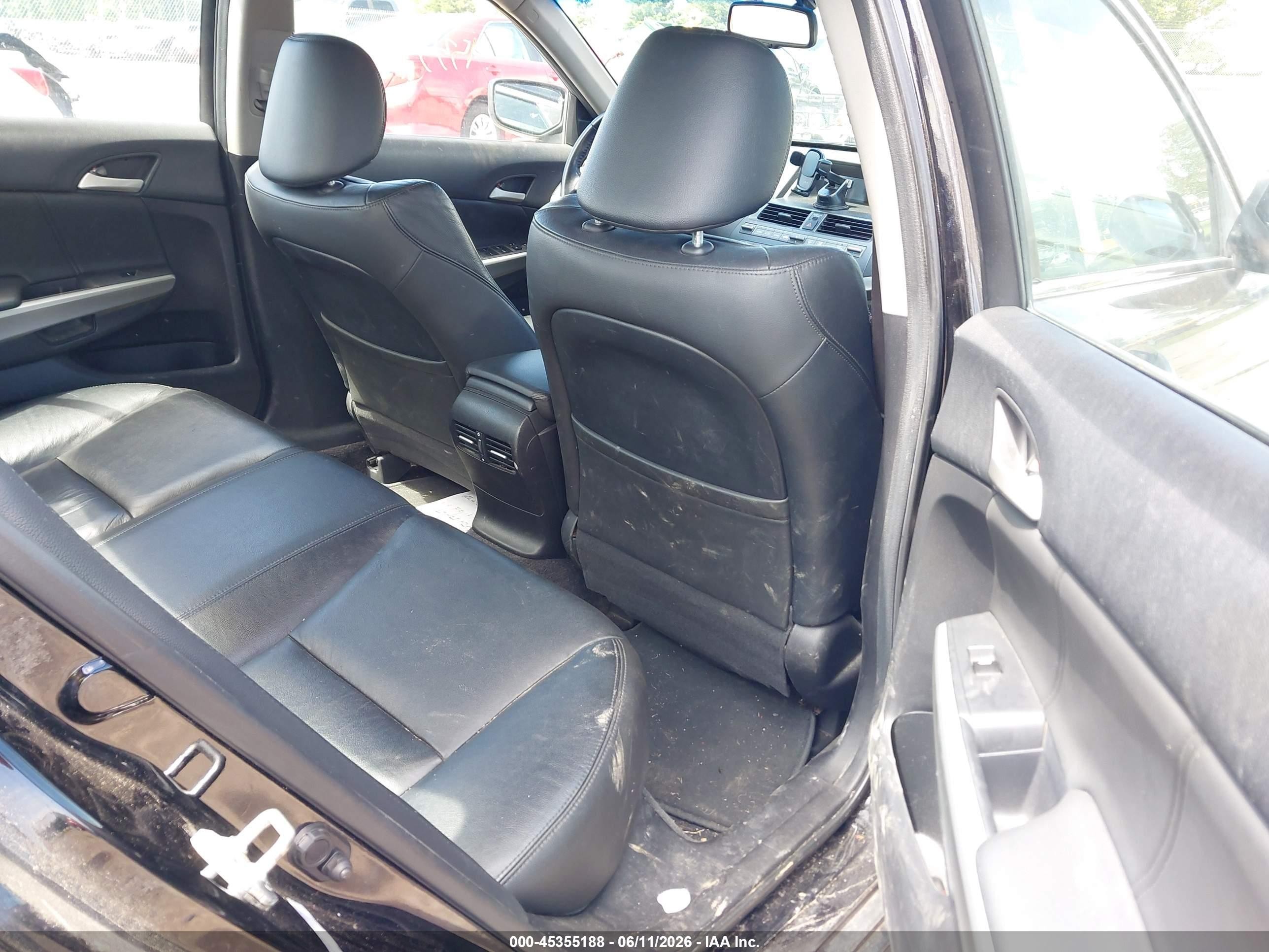 2010 Honda Accord 2.4 Ex-l Black vin: 1HGCP2F81AA188607