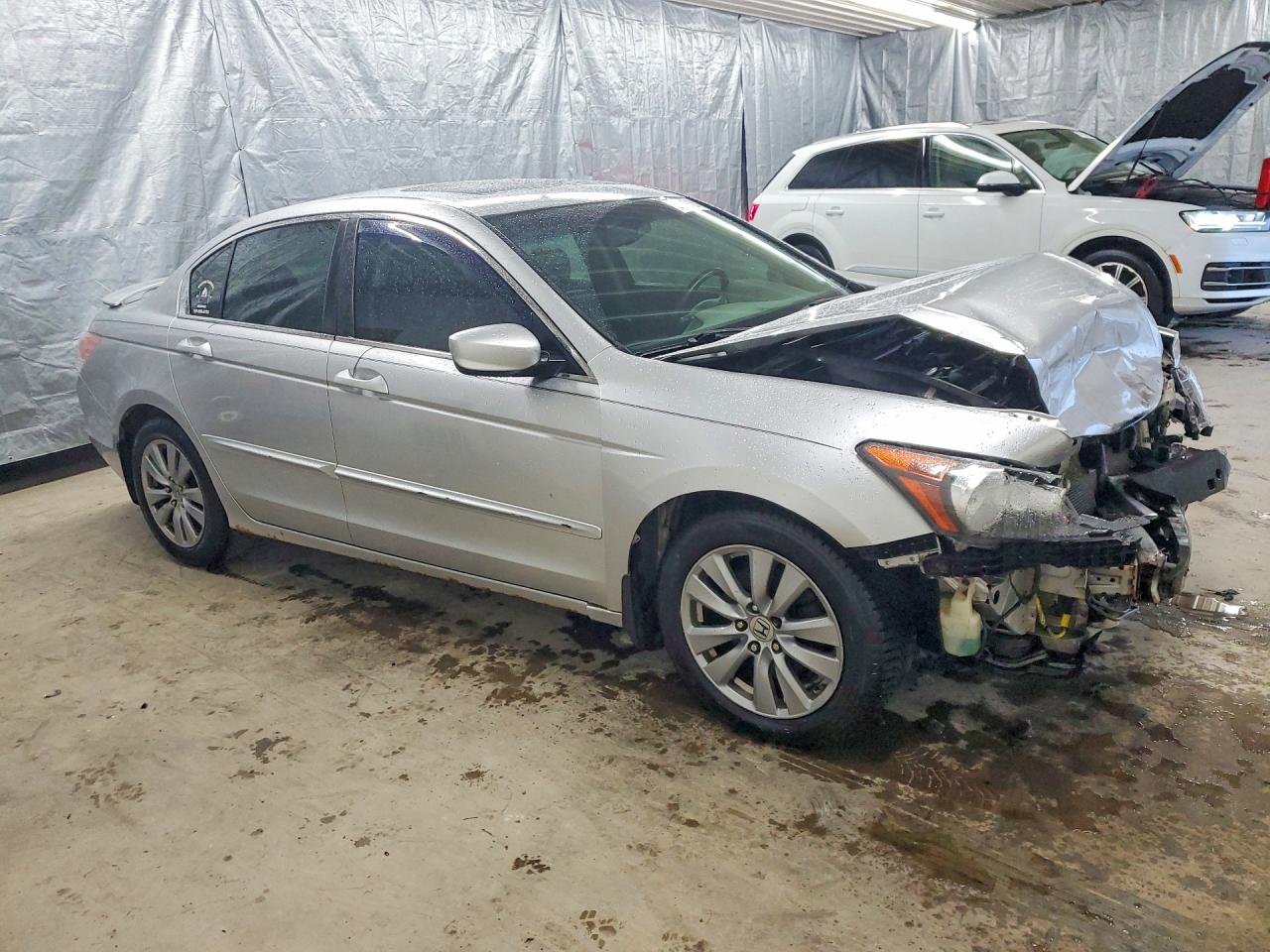 2011 Honda Accord Exl Silver vin: 1HGCP2F81BA008432