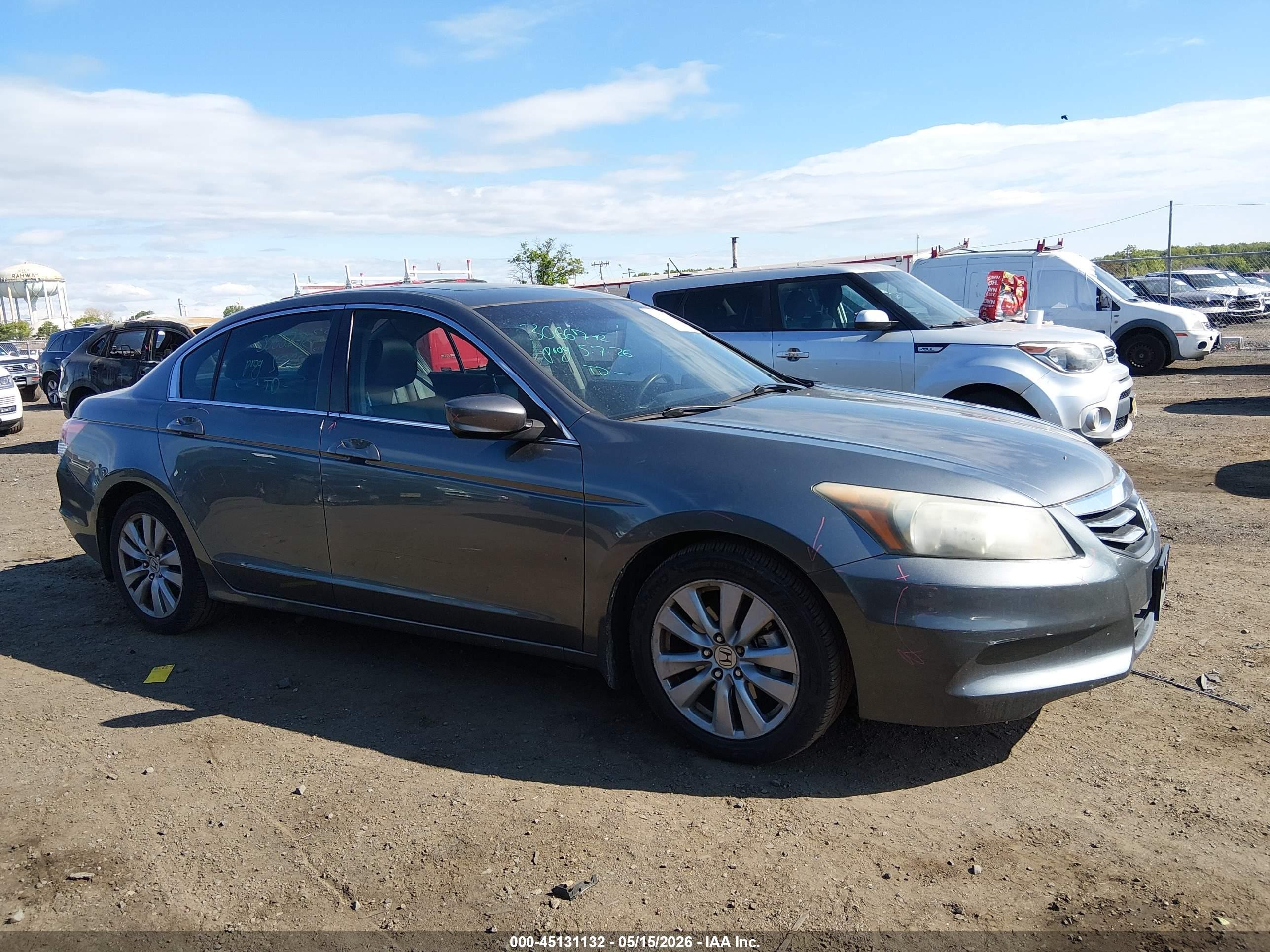 2011 Honda Accord 2.4 Ex-l Gray vin: 1HGCP2F81BA068906
