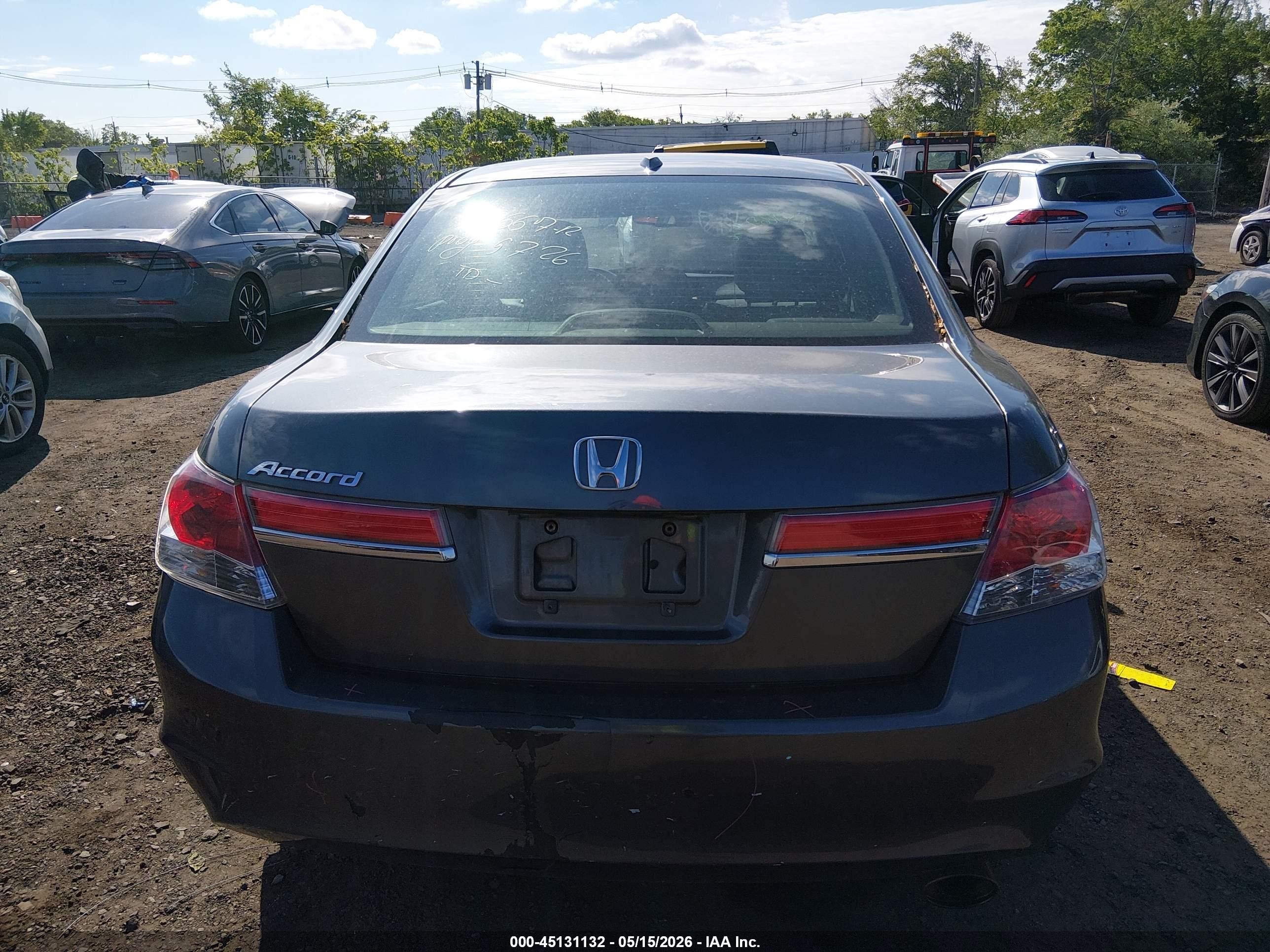 2011 Honda Accord 2.4 Ex-l Gray vin: 1HGCP2F81BA068906