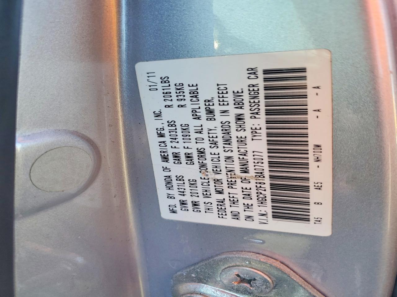 2011 Honda Accord Exl Silver vin: 1HGCP2F81BA075077