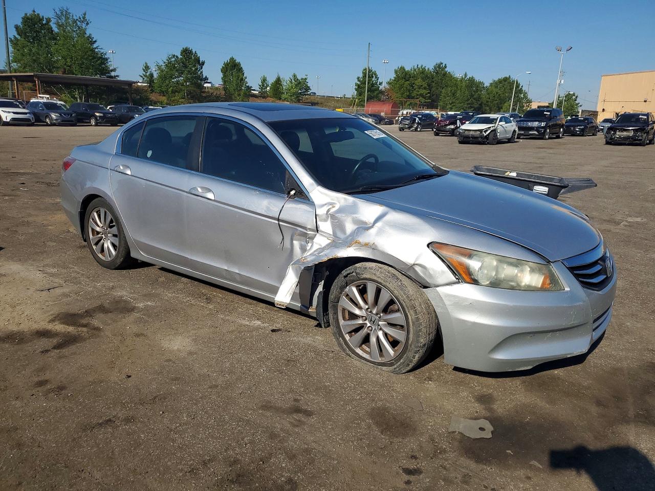 2011 Honda Accord Exl Silver vin: 1HGCP2F81BA075077