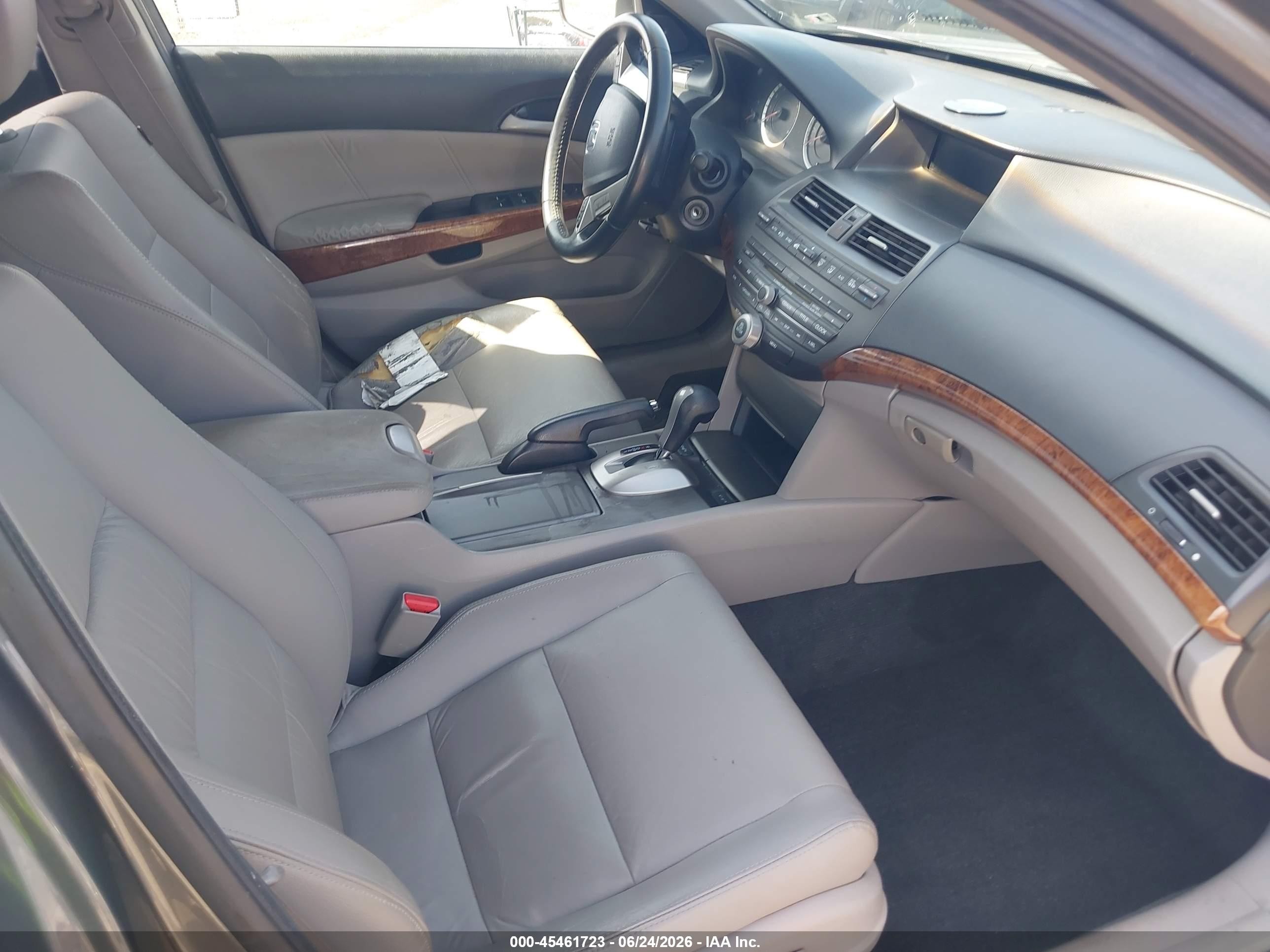 2011 Honda Accord 2.4 Ex-l Gray vin: 1HGCP2F81BA079873