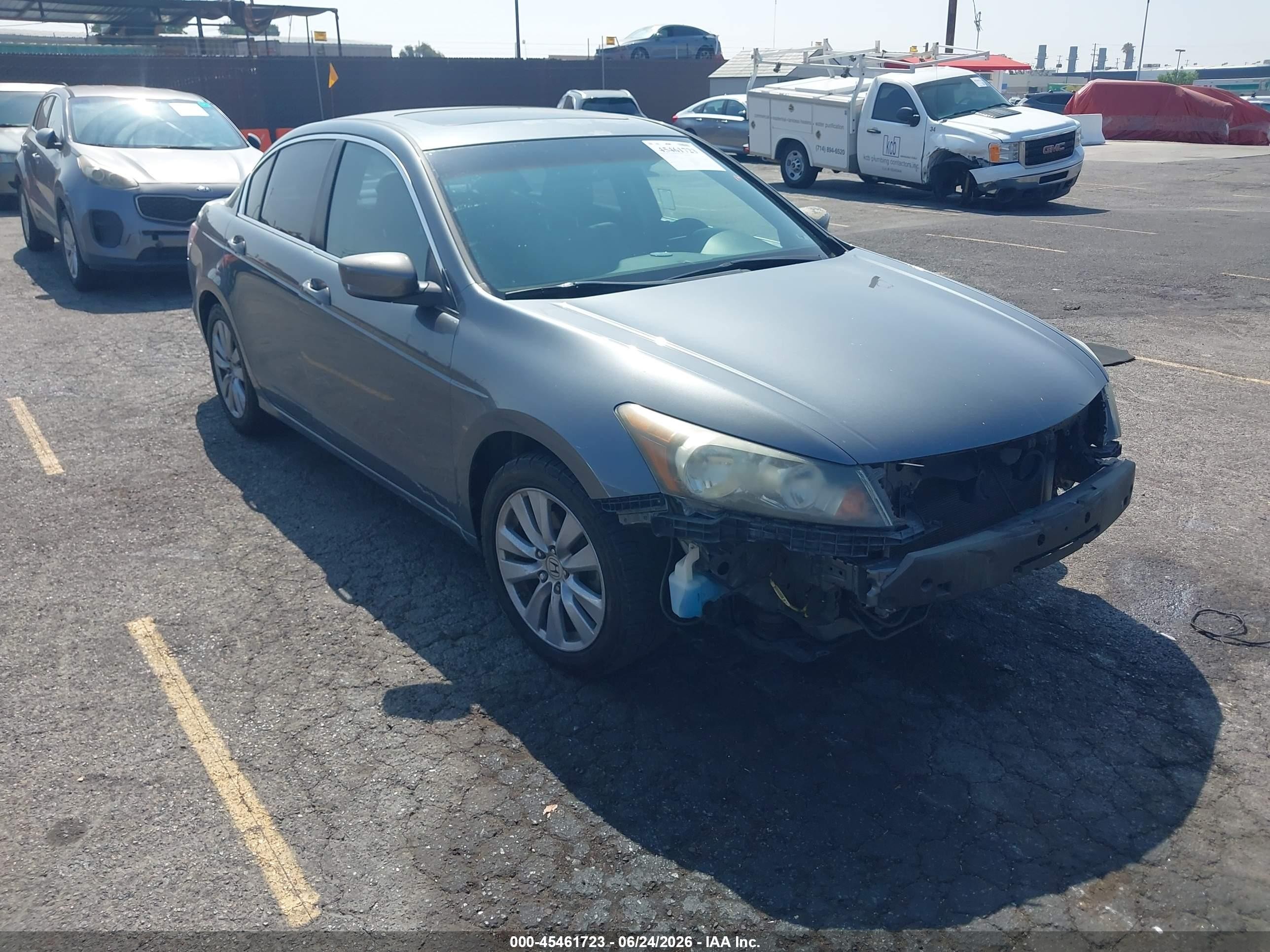 2011 Honda Accord 2.4 Ex-l Gray vin: 1HGCP2F81BA079873
