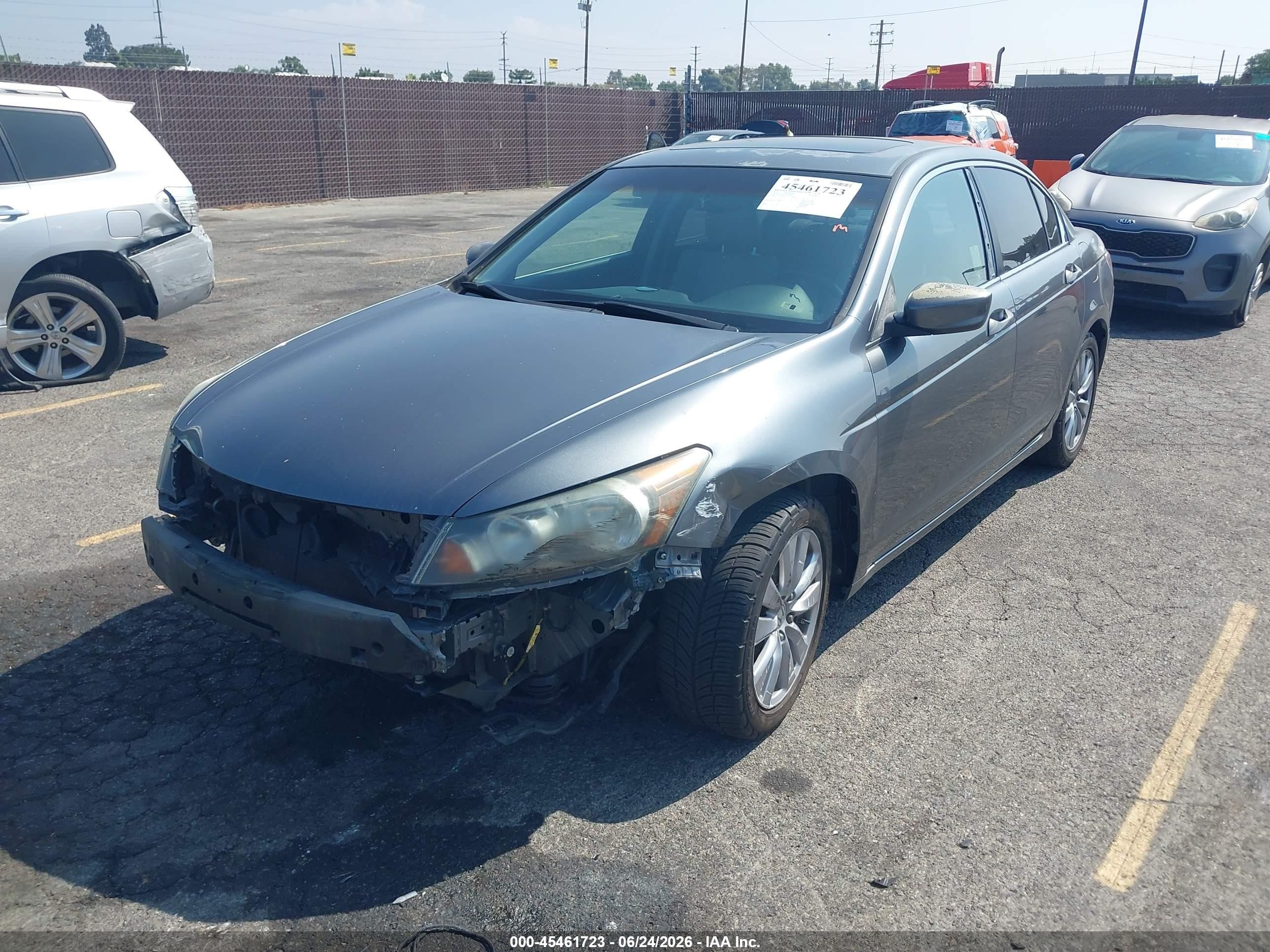 2011 Honda Accord 2.4 Ex-l Gray vin: 1HGCP2F81BA079873