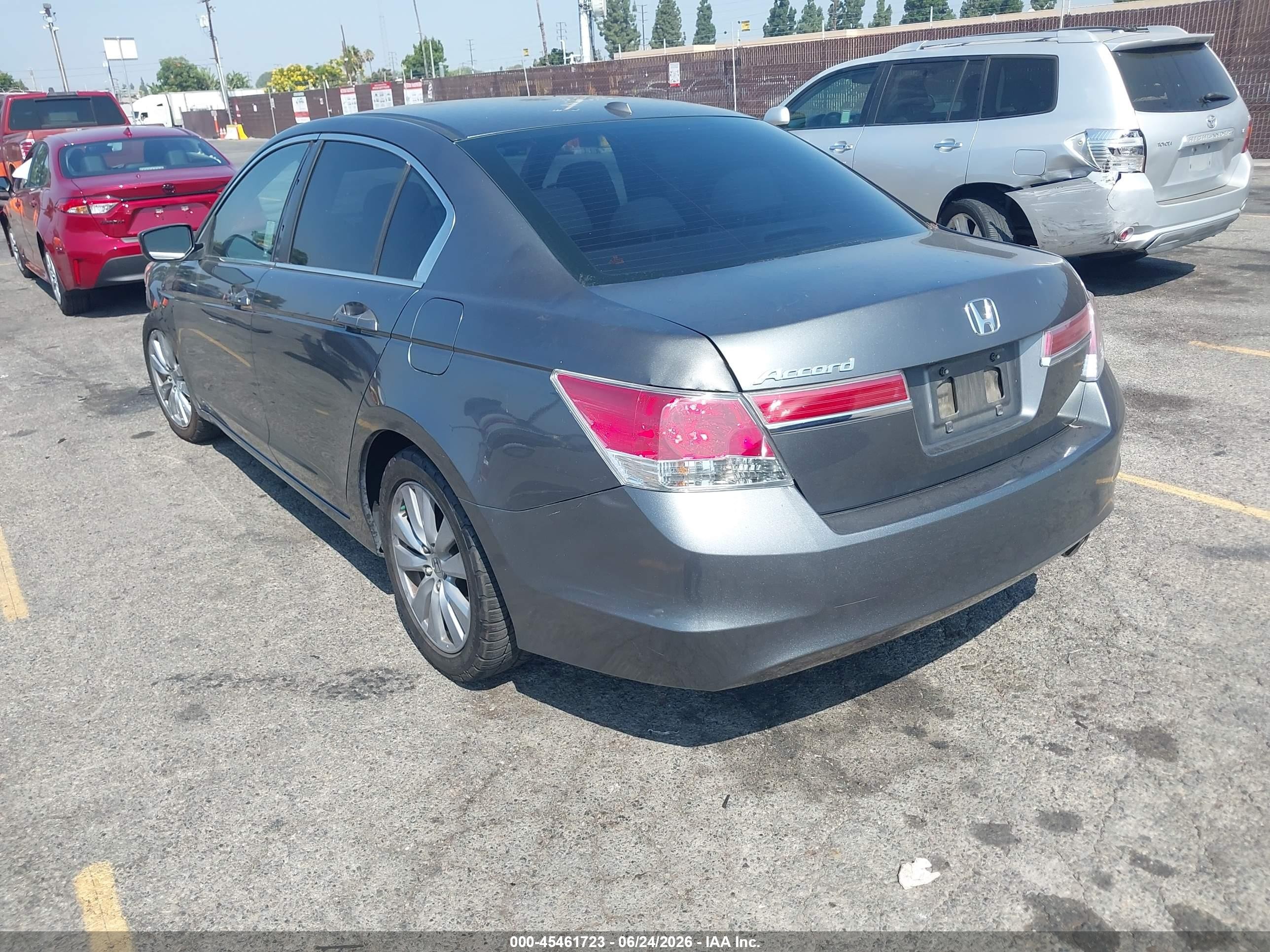 2011 Honda Accord 2.4 Ex-l Gray vin: 1HGCP2F81BA079873