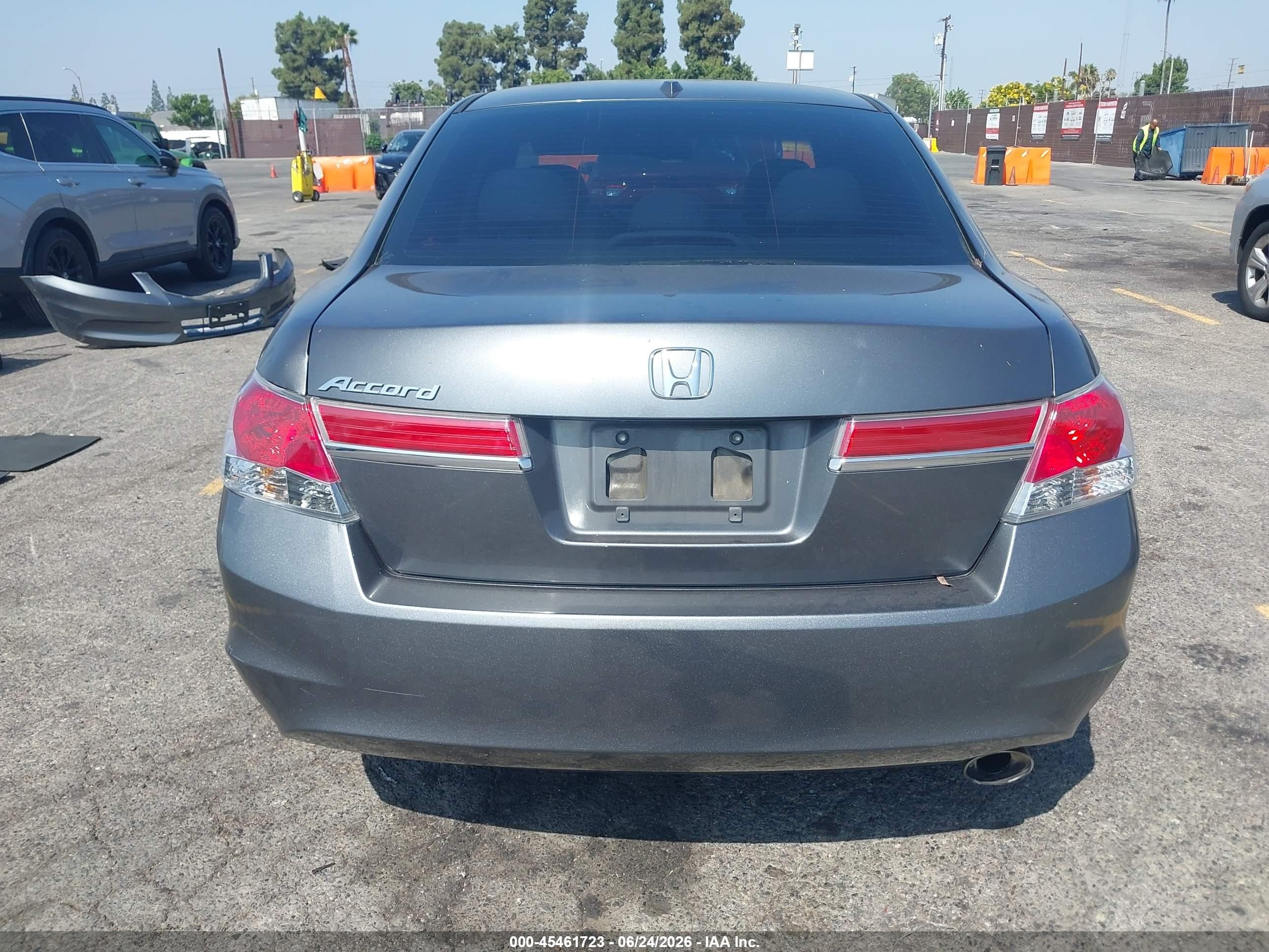 2011 Honda Accord 2.4 Ex-l Gray vin: 1HGCP2F81BA079873