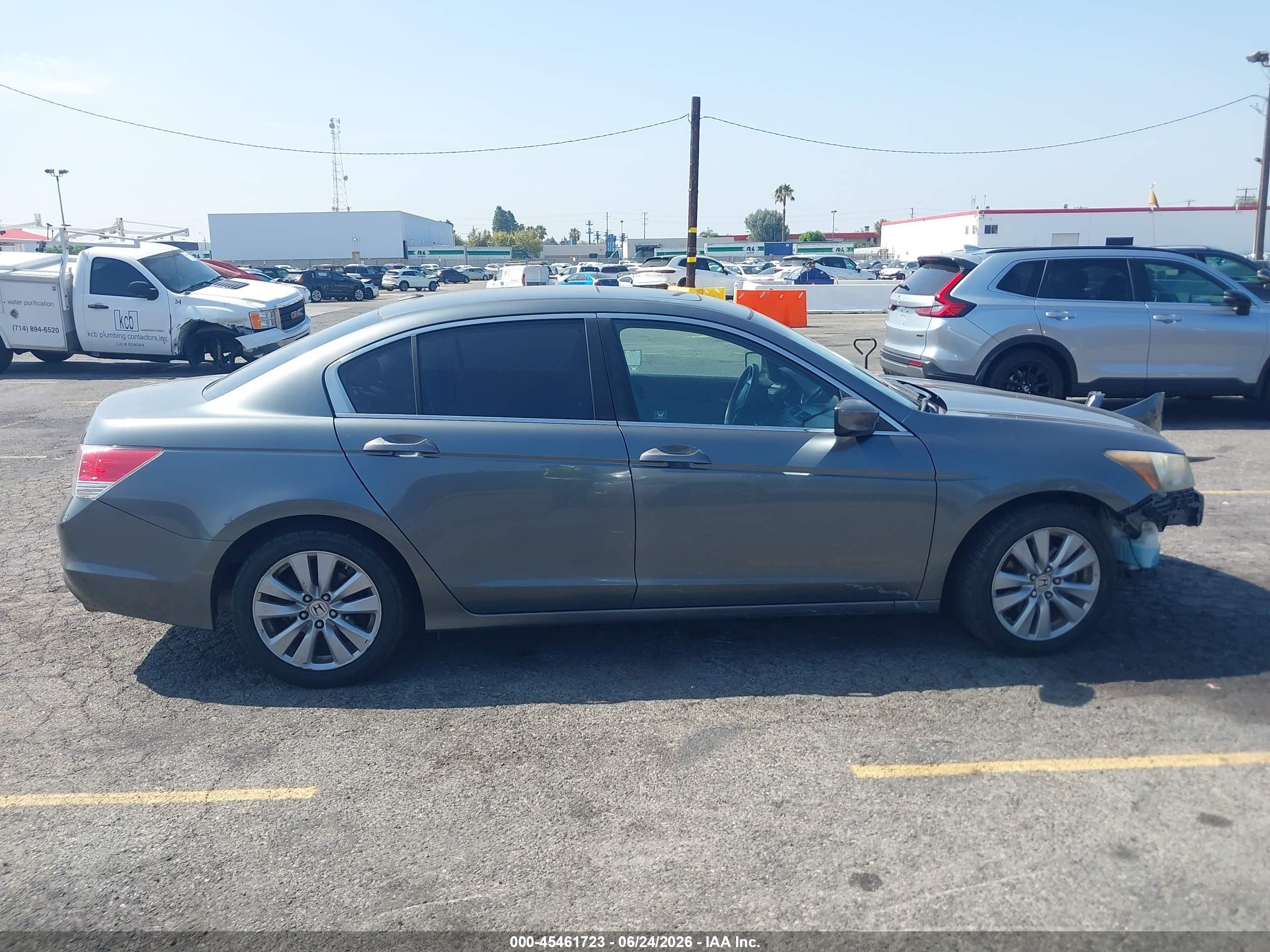 2011 Honda Accord 2.4 Ex-l Gray vin: 1HGCP2F81BA079873