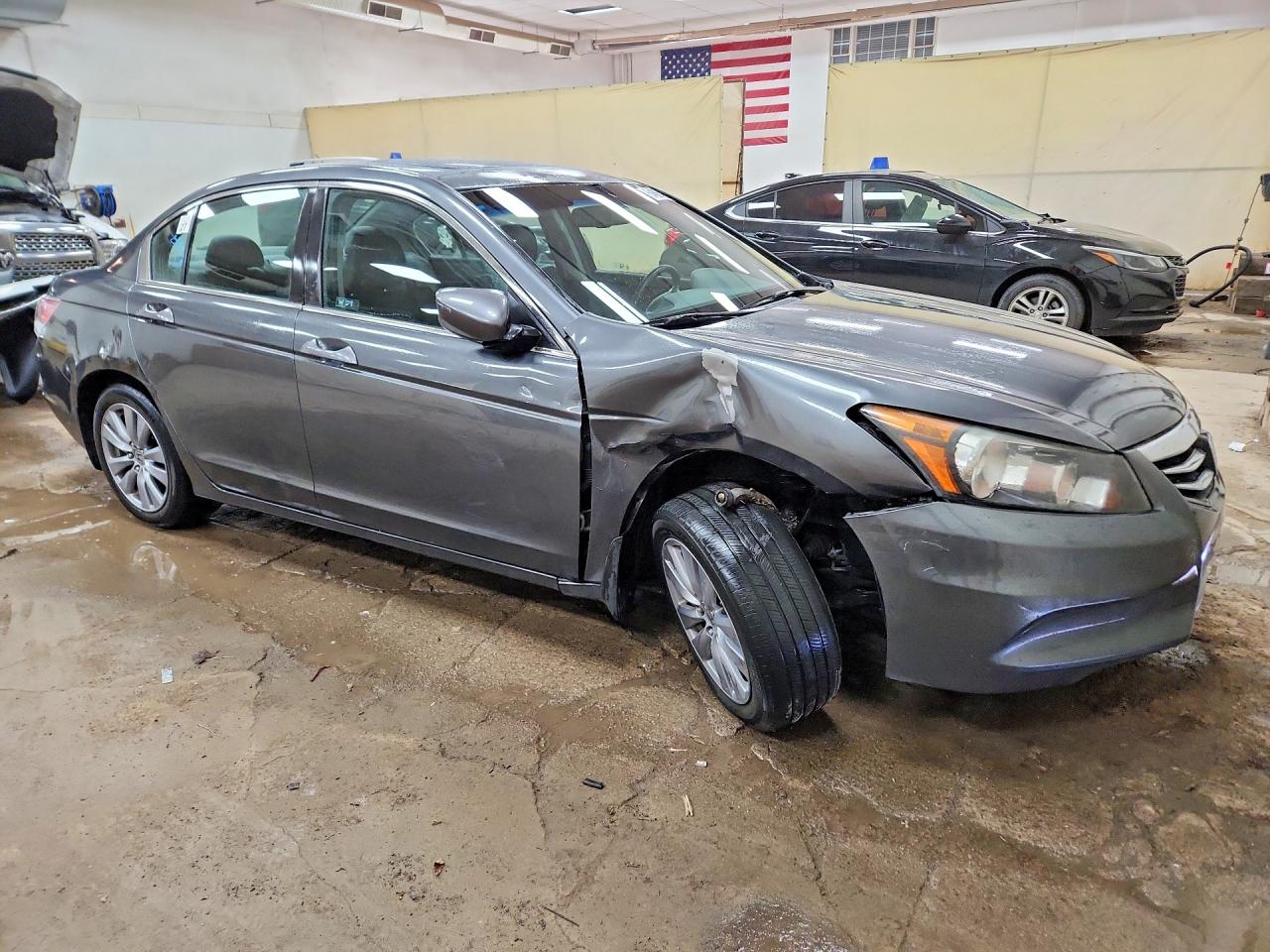 2011 Honda Accord Exl Серый vin: 1HGCP2F81BA119241