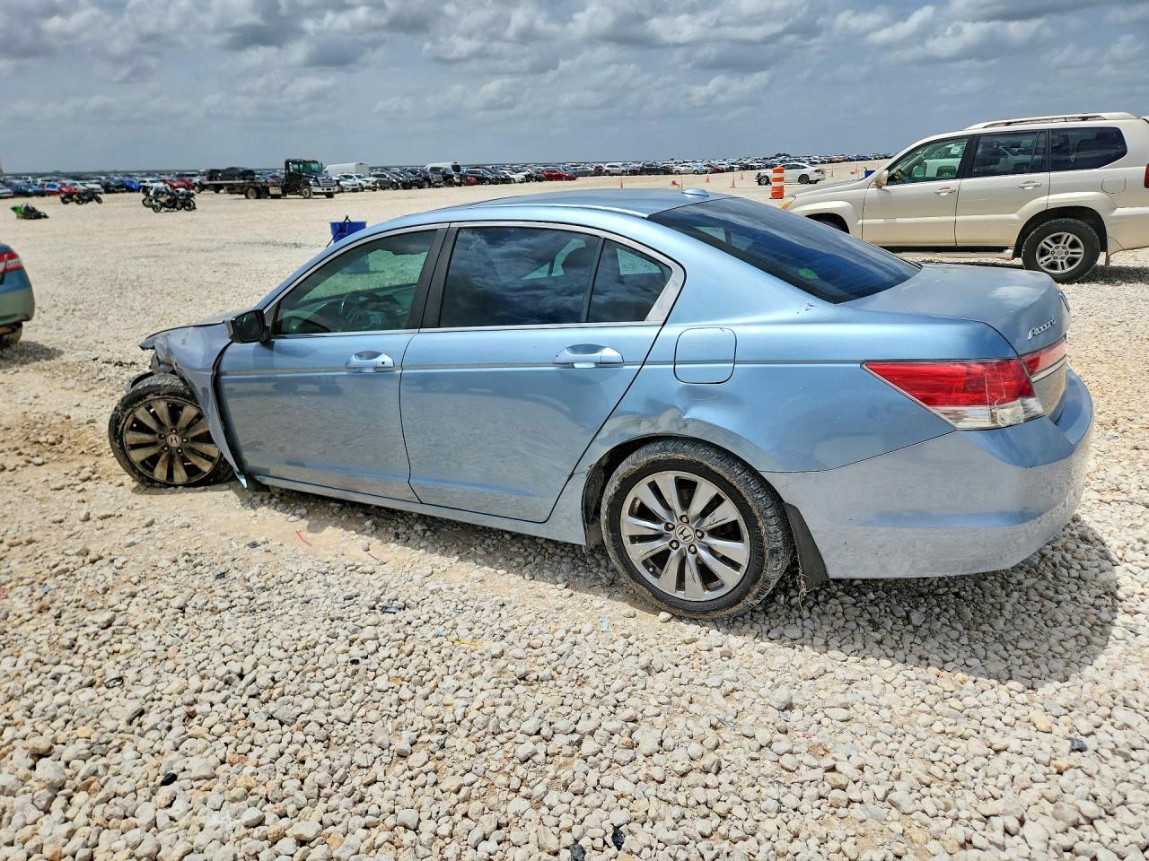 2011 Honda Accord Exl Синий vin: 1HGCP2F81BA120714
