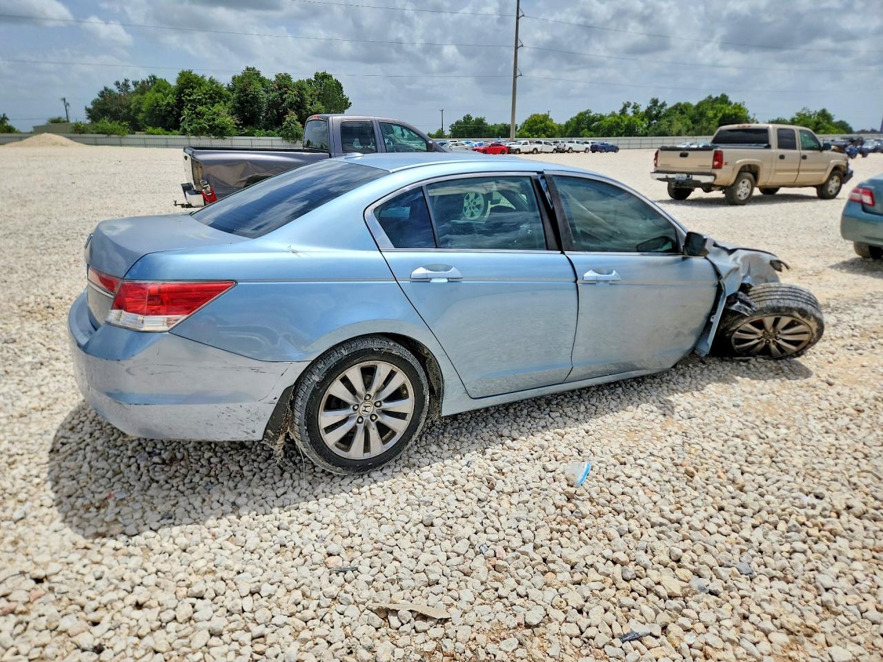 2011 Honda Accord Exl Синий vin: 1HGCP2F81BA120714
