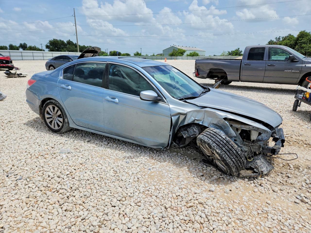 2011 Honda Accord Exl Синий vin: 1HGCP2F81BA120714
