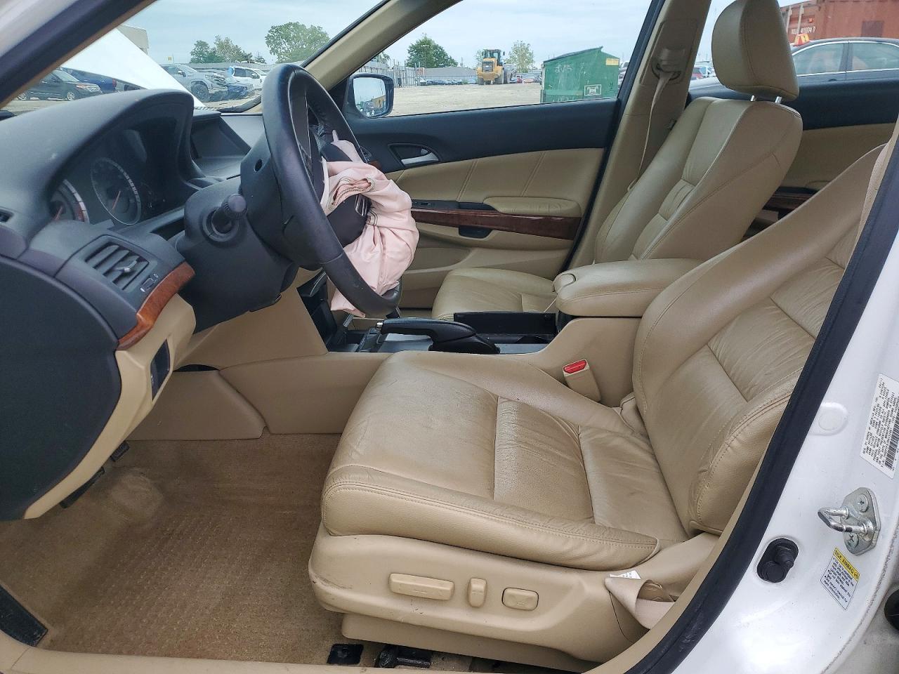 2011 Honda Accord Exl White vin: 1HGCP2F81BA133981