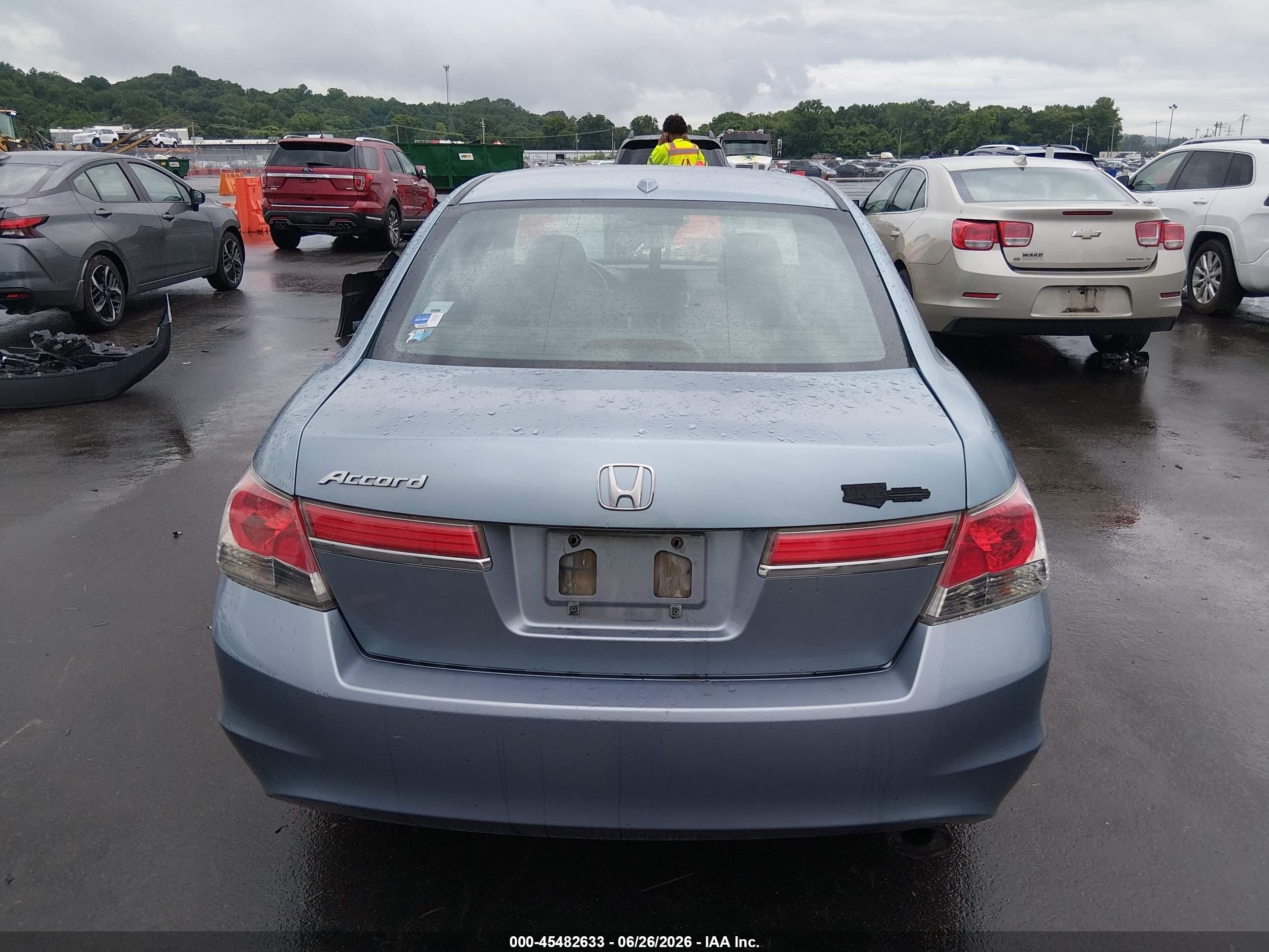 2011 Honda Accord 2.4 Ex-l Blue vin: 1HGCP2F81BA142213