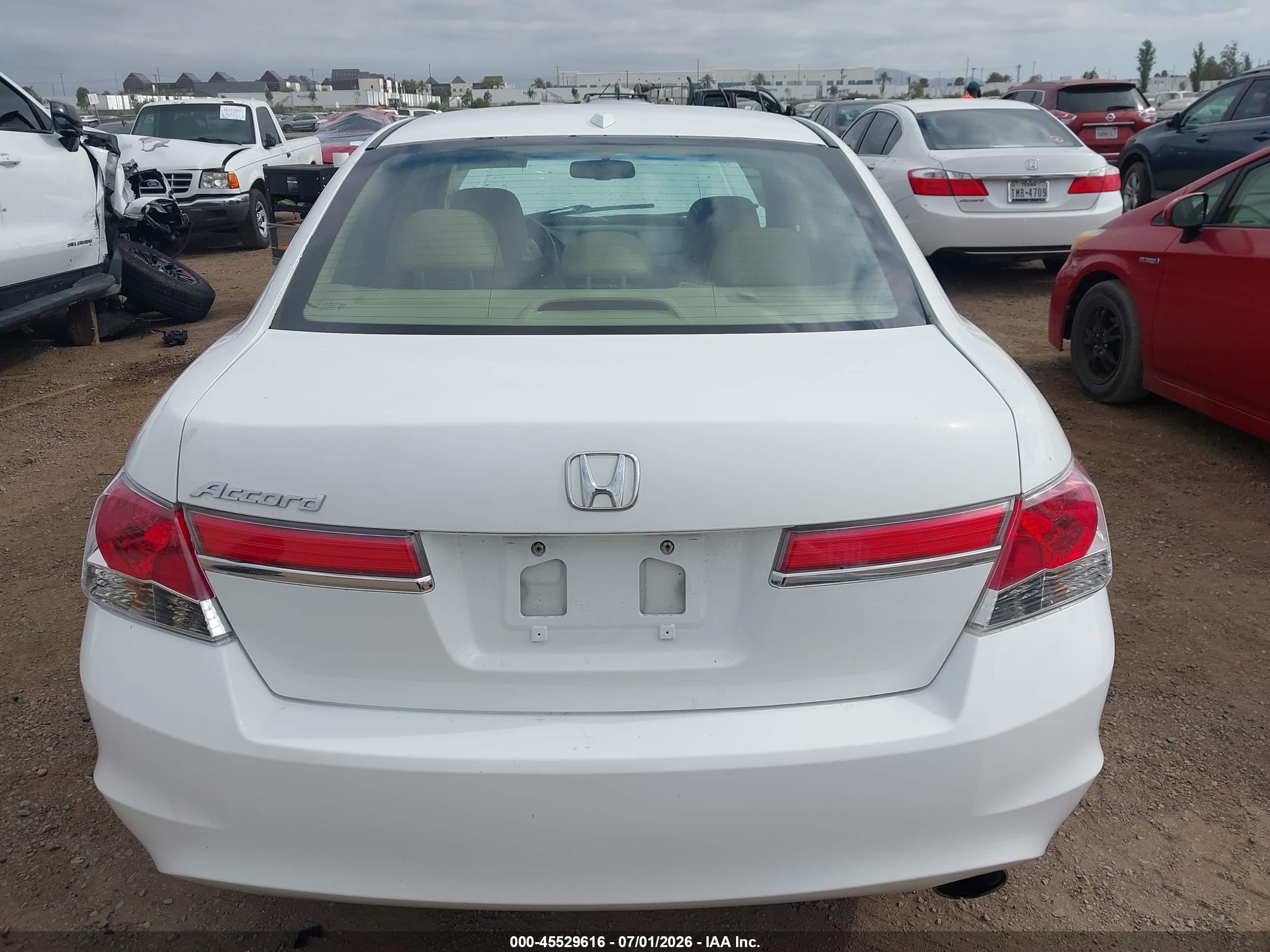 2011 Honda Accord 2.4 Ex-l White vin: 1HGCP2F81BA152885