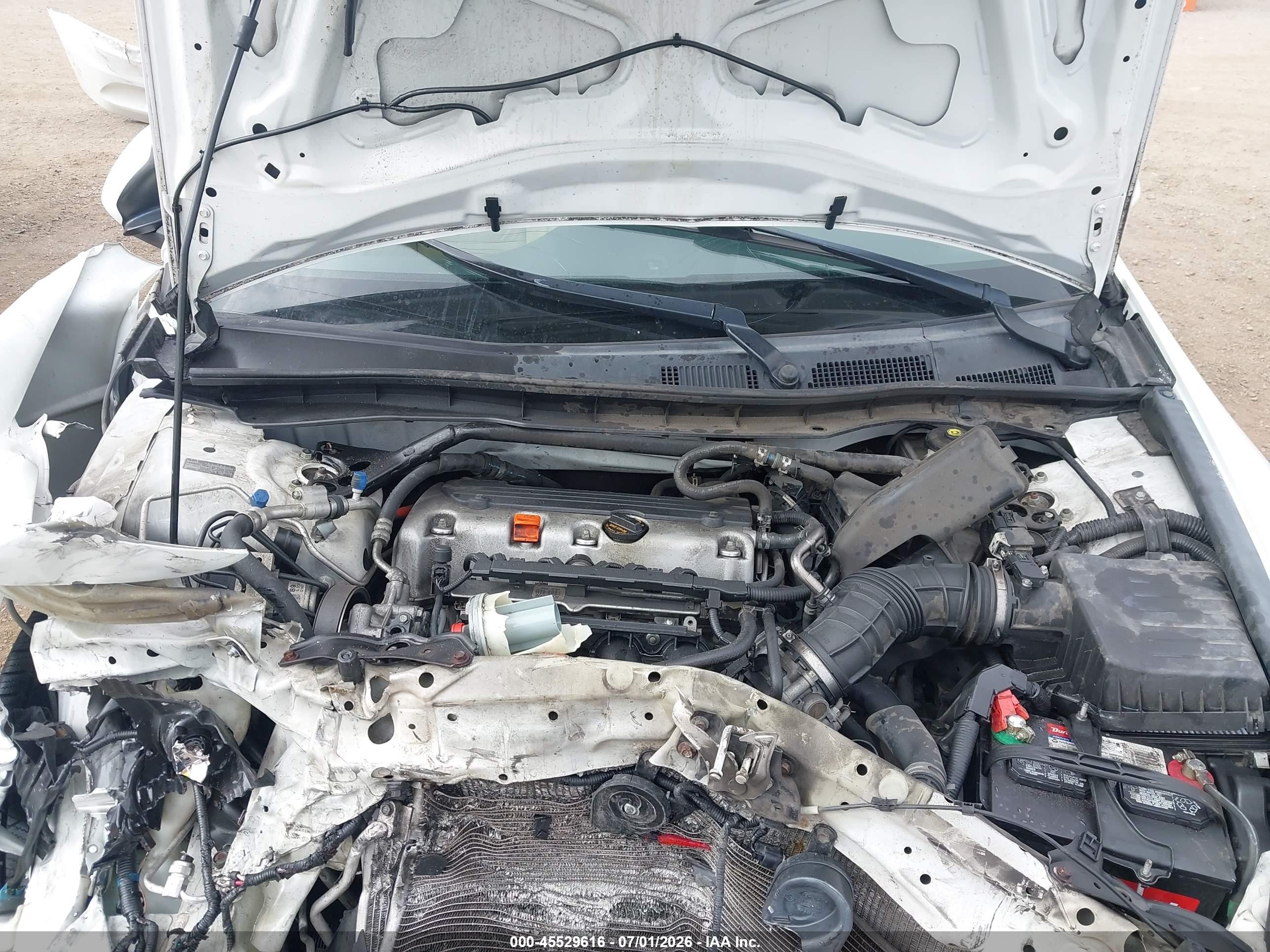 2011 Honda Accord 2.4 Ex-l White vin: 1HGCP2F81BA152885