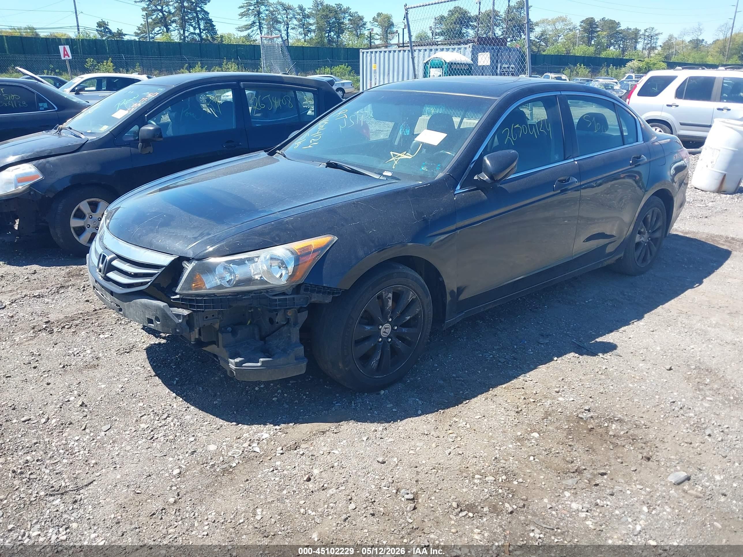 2011 Honda Accord 2.4 Ex-l Black vin: 1HGCP2F81BA154054