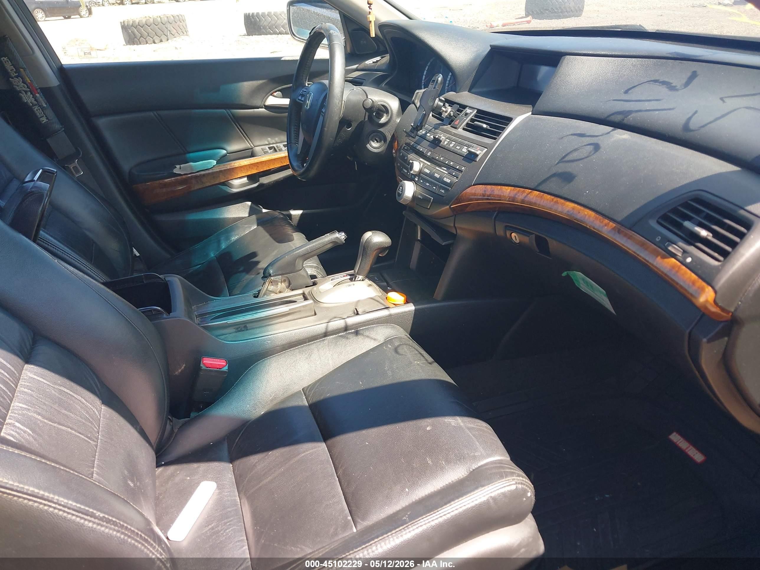 2011 Honda Accord 2.4 Ex-l Black vin: 1HGCP2F81BA154054