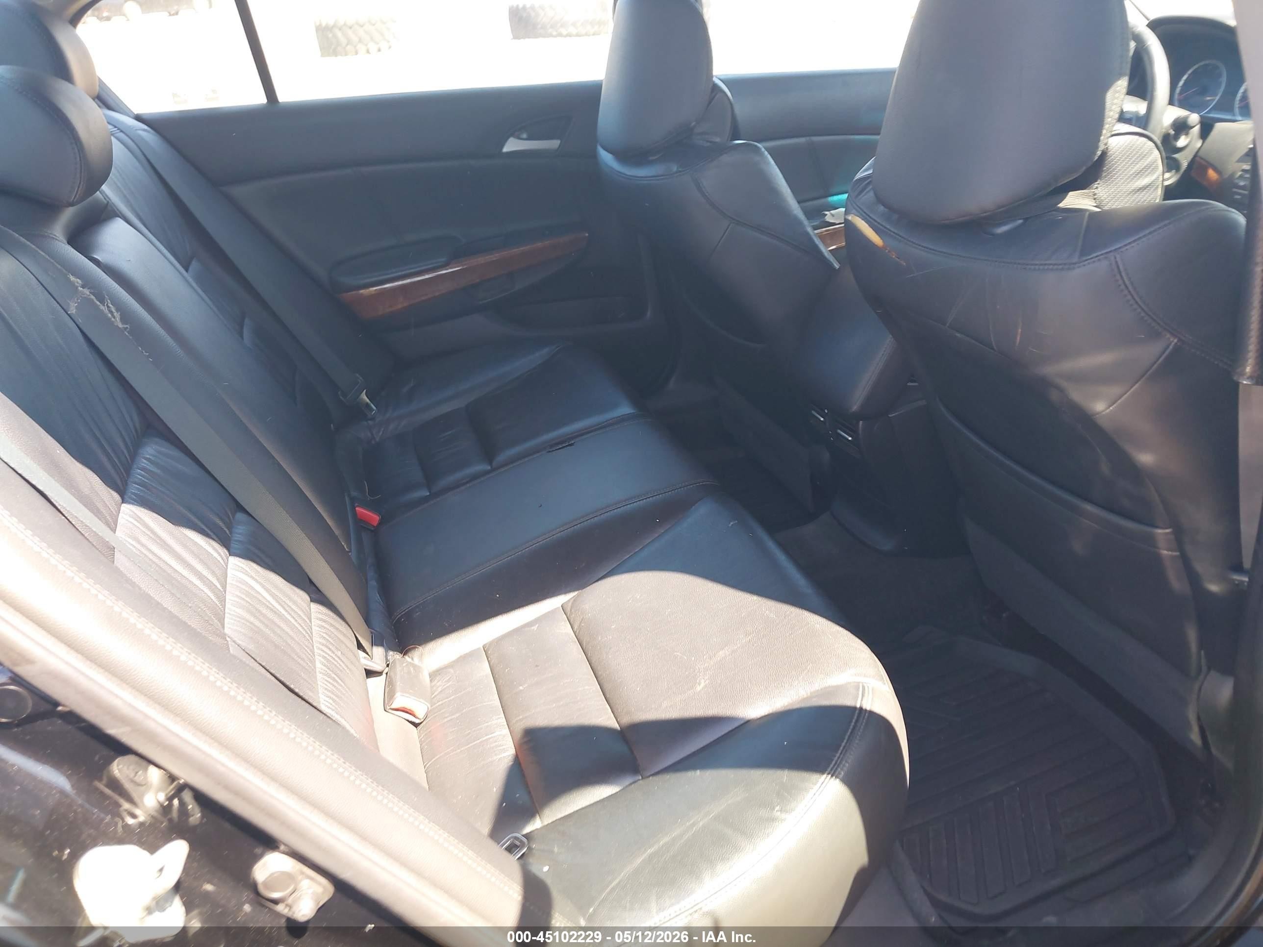2011 Honda Accord 2.4 Ex-l Black vin: 1HGCP2F81BA154054