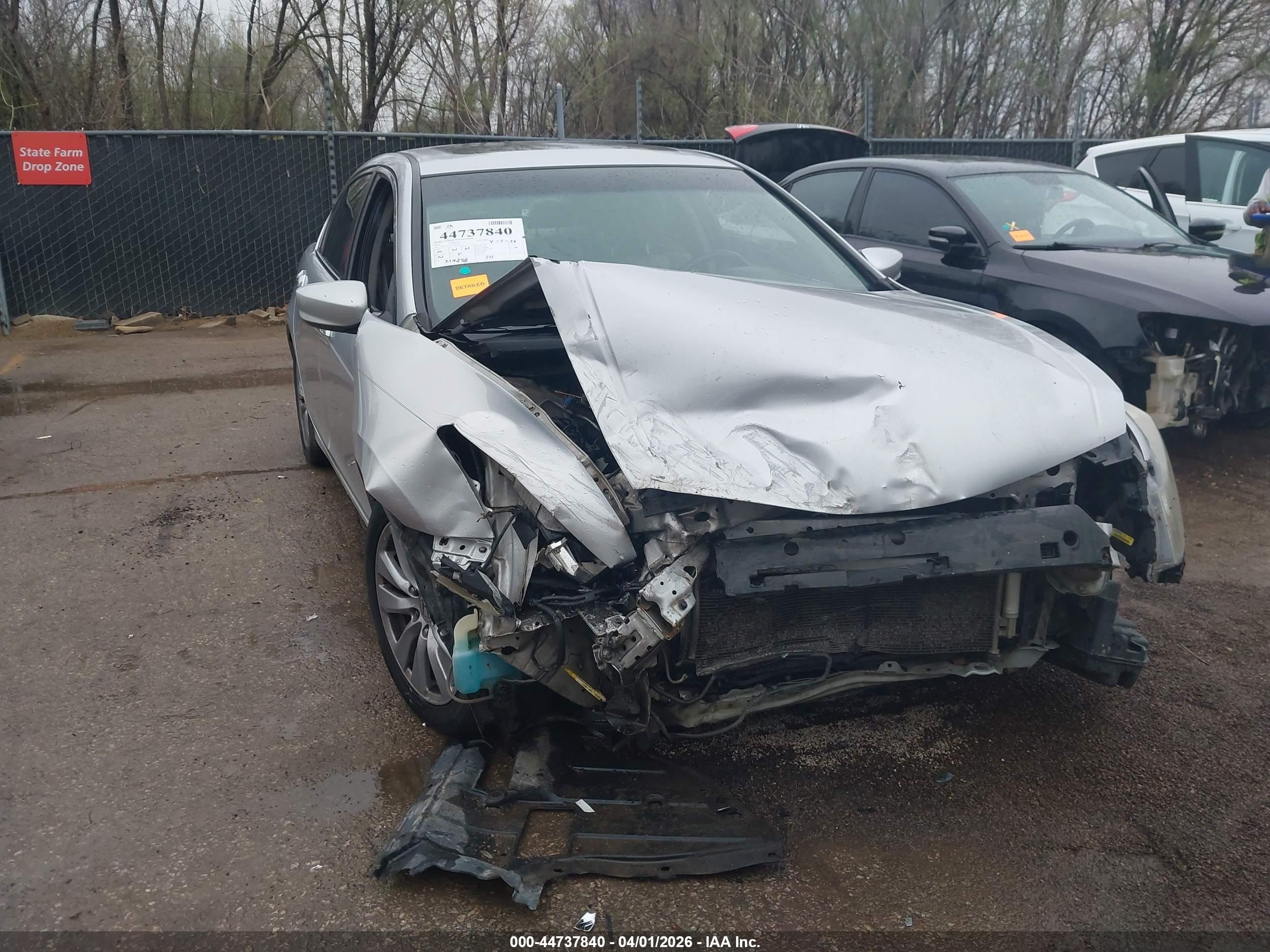 2012 Honda Accord 2.4 Ex-l Silver vin: 1HGCP2F81CA003331
