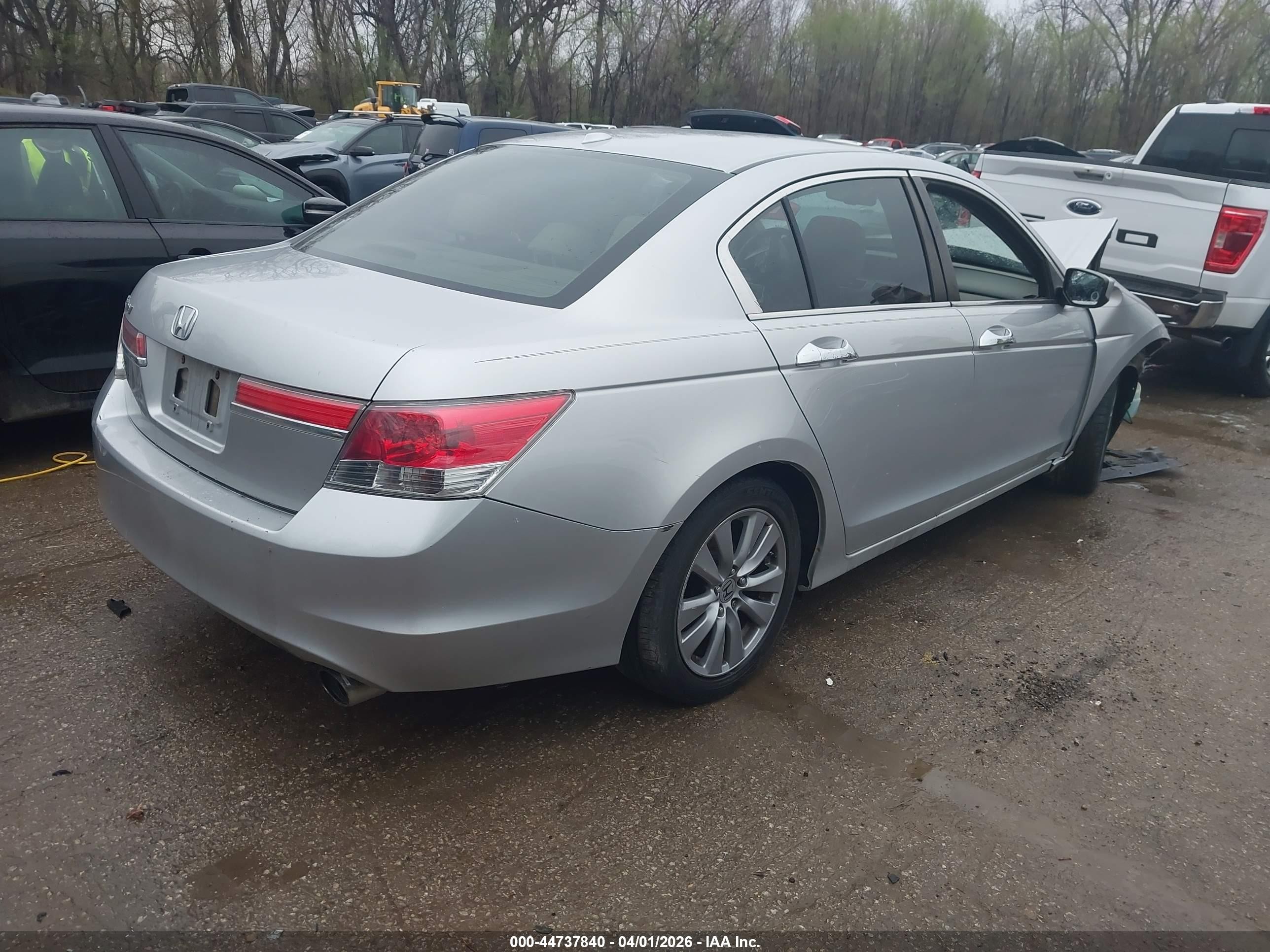 2012 Honda Accord 2.4 Ex-l Silver vin: 1HGCP2F81CA003331