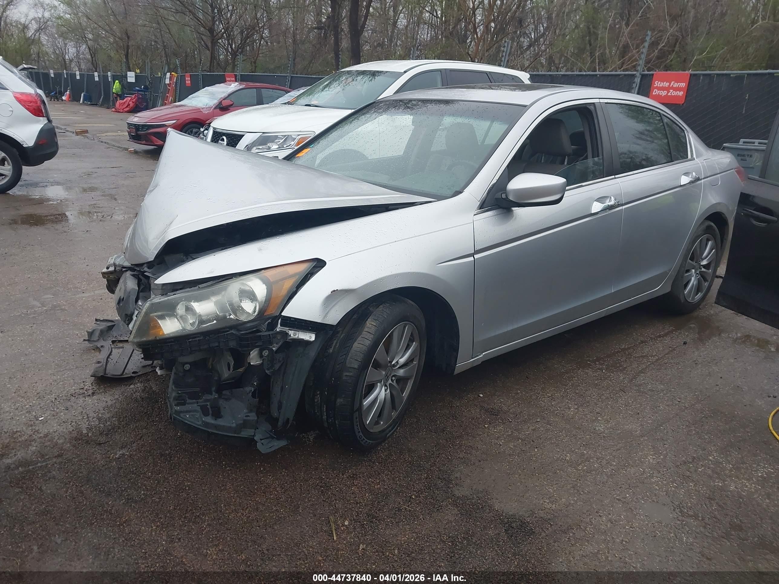 2012 Honda Accord 2.4 Ex-l Silver vin: 1HGCP2F81CA003331