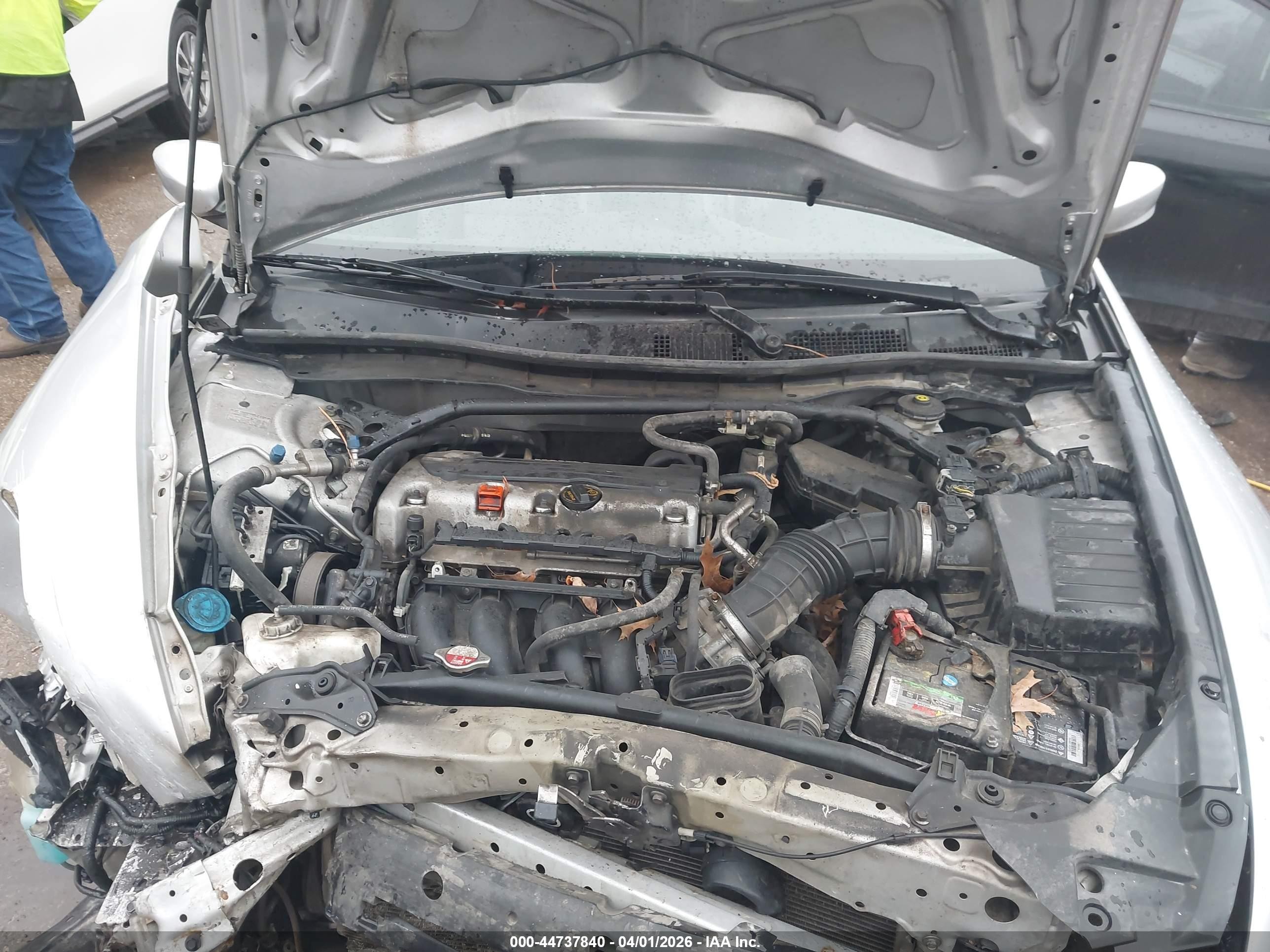2012 Honda Accord 2.4 Ex-l Silver vin: 1HGCP2F81CA003331
