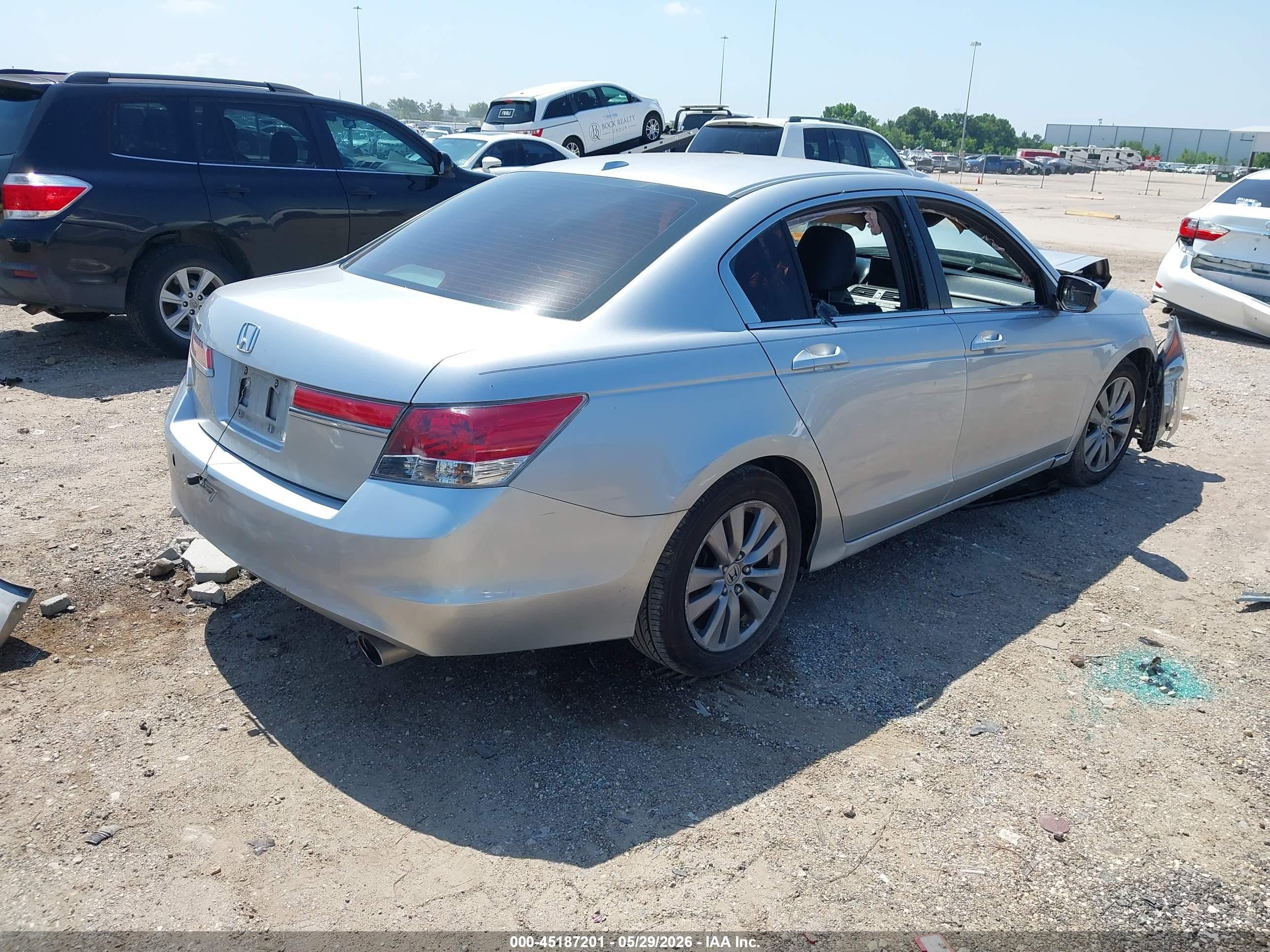 2012 Honda Accord 2.4 Ex-l Silver vin: 1HGCP2F81CA004253
